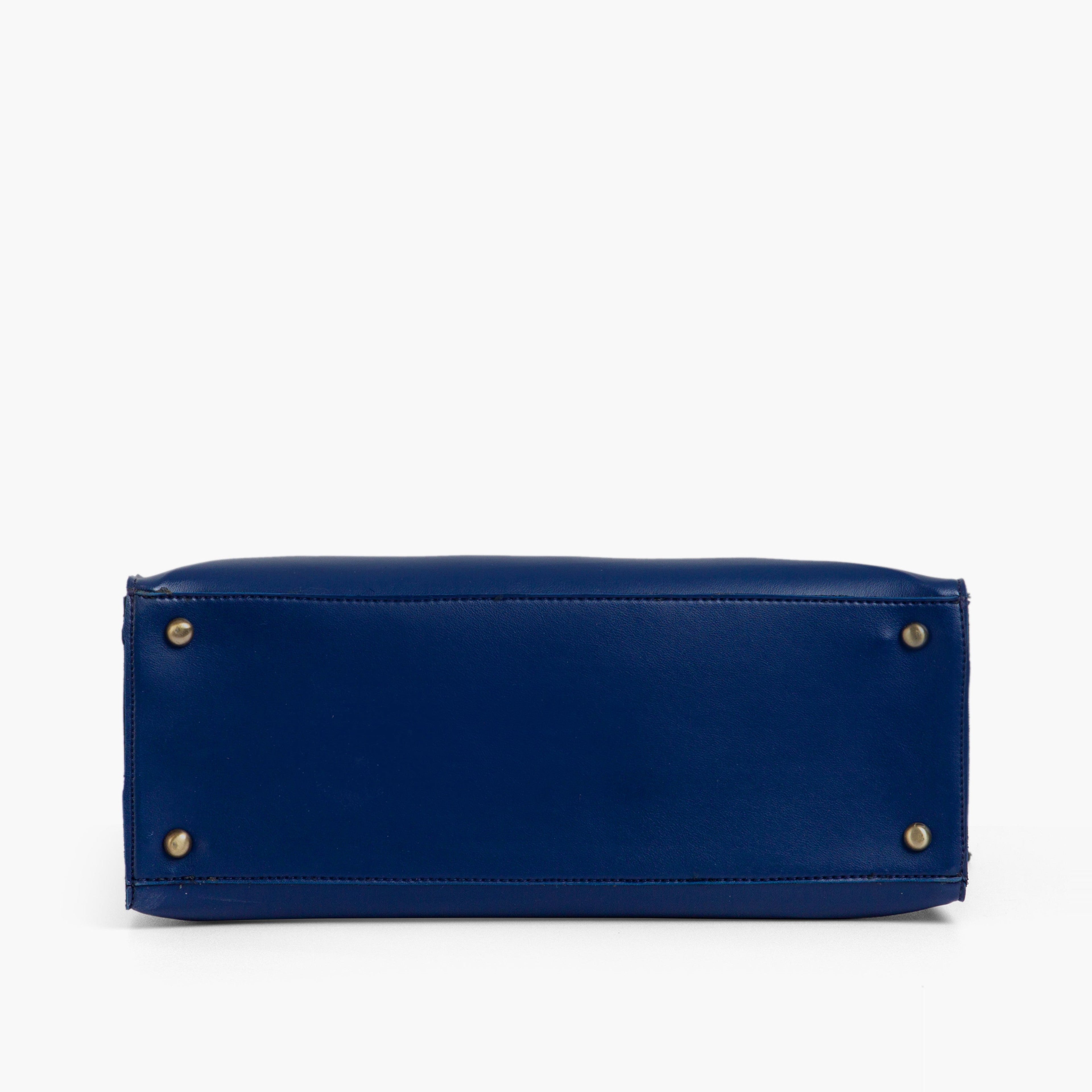 Blue workplace handbag