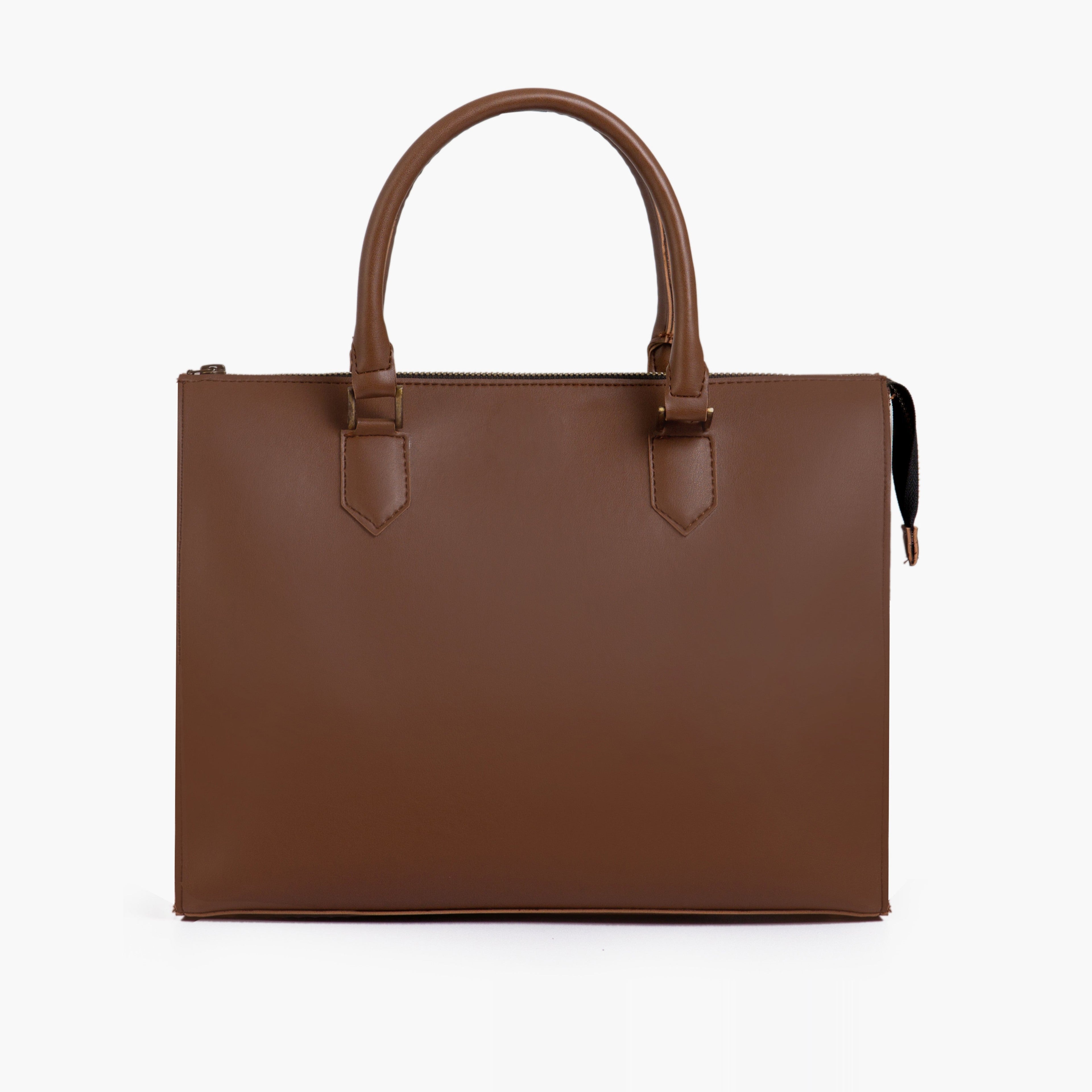 Brown workplace handbag