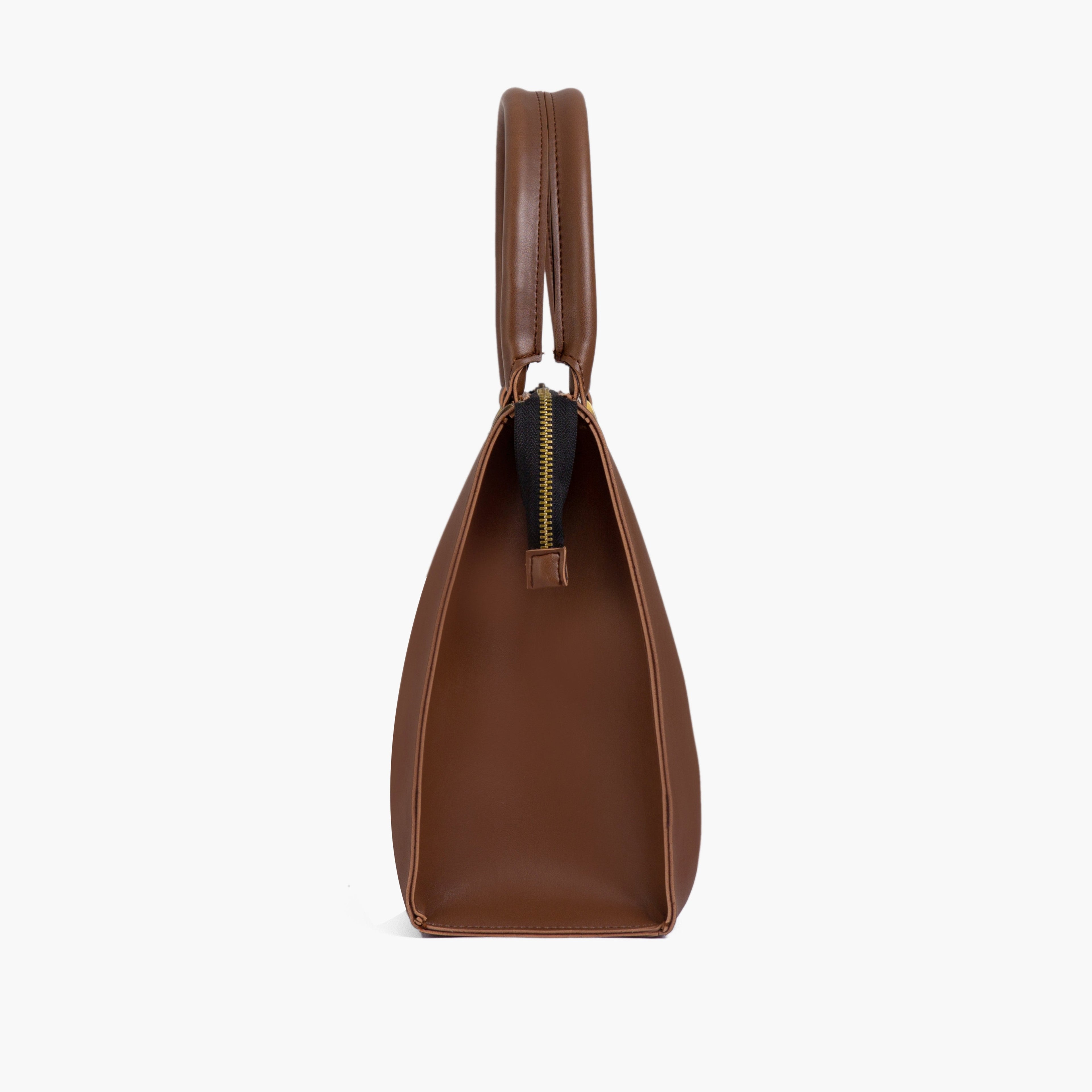 Brown workplace handbag