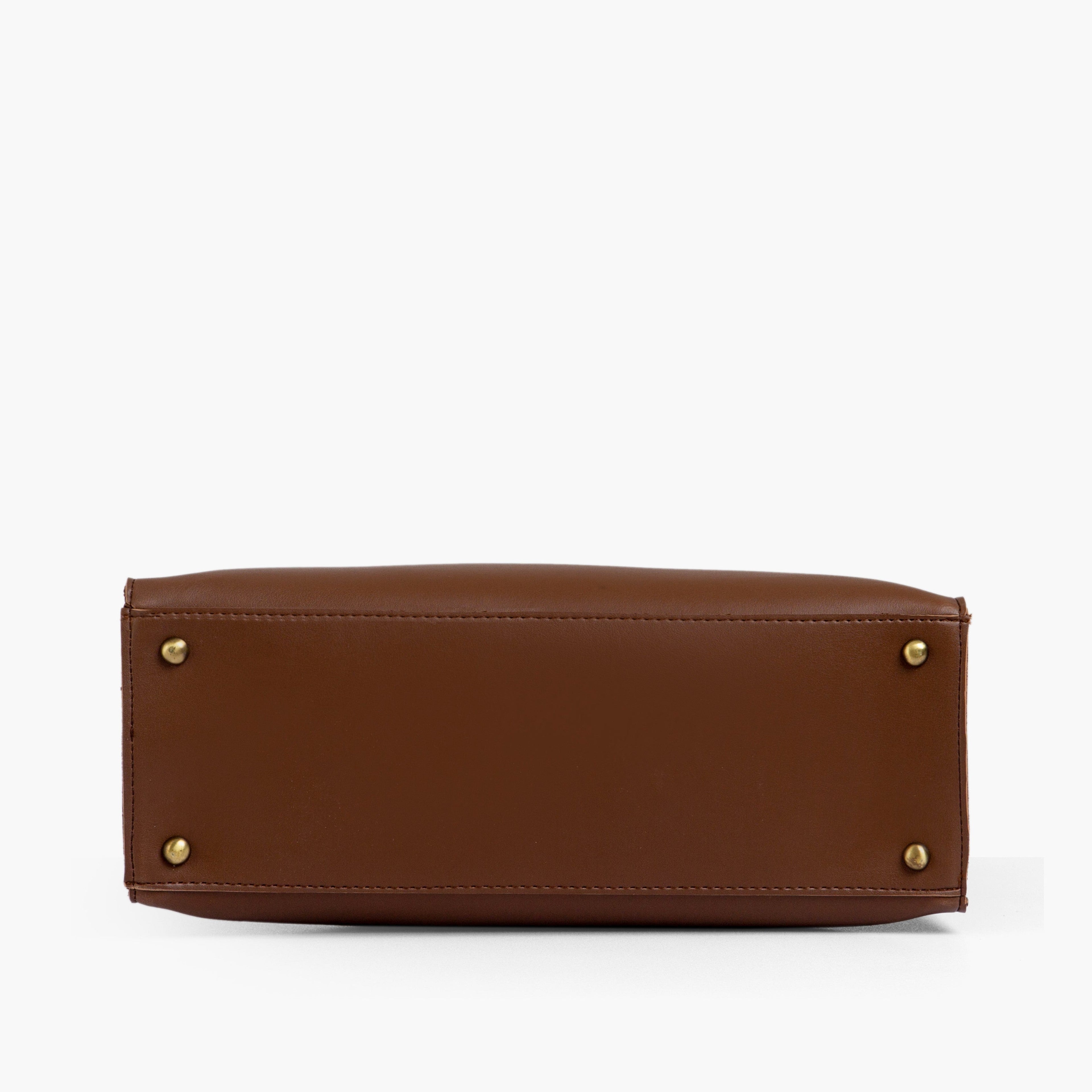 Brown workplace handbag