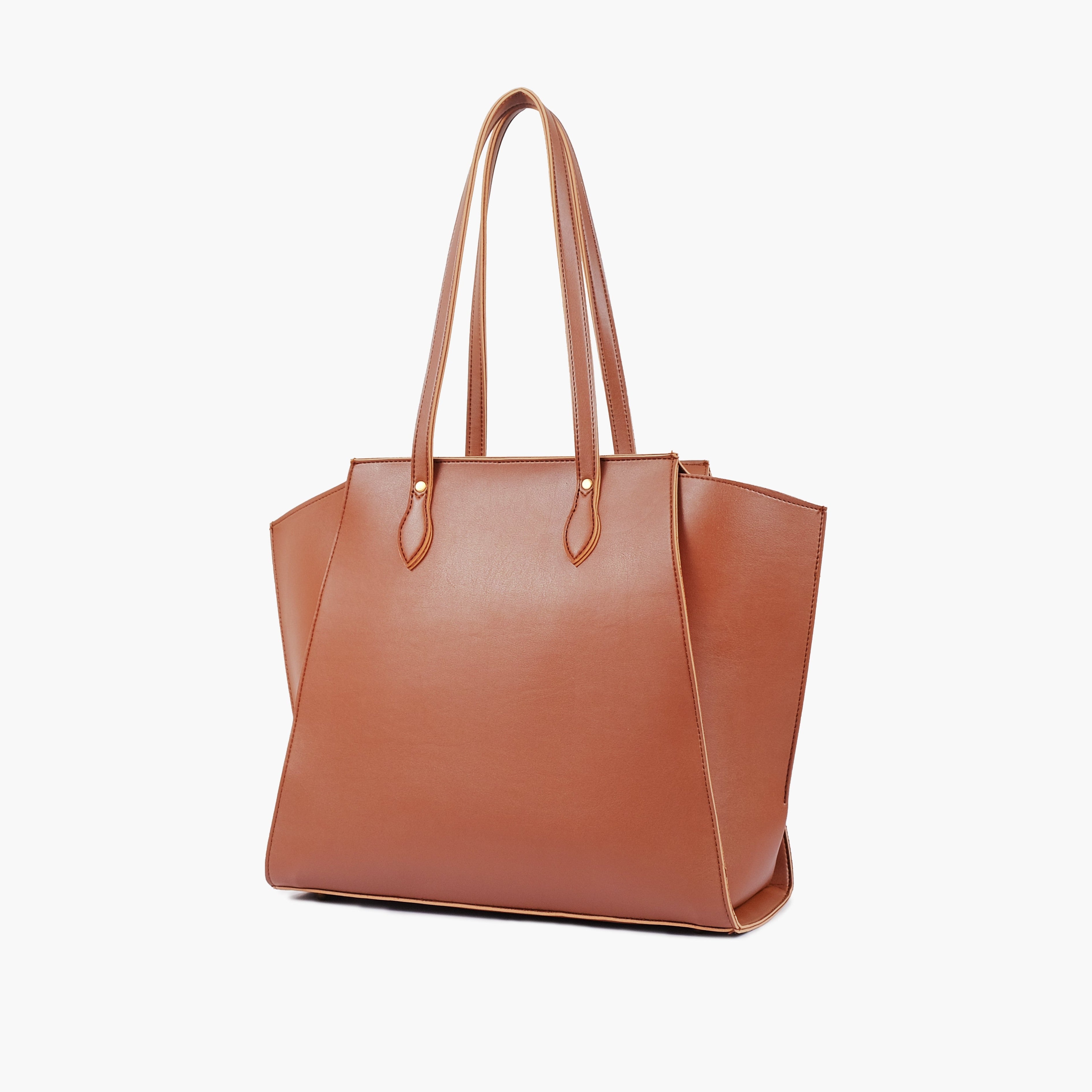 Brown classic tote bag