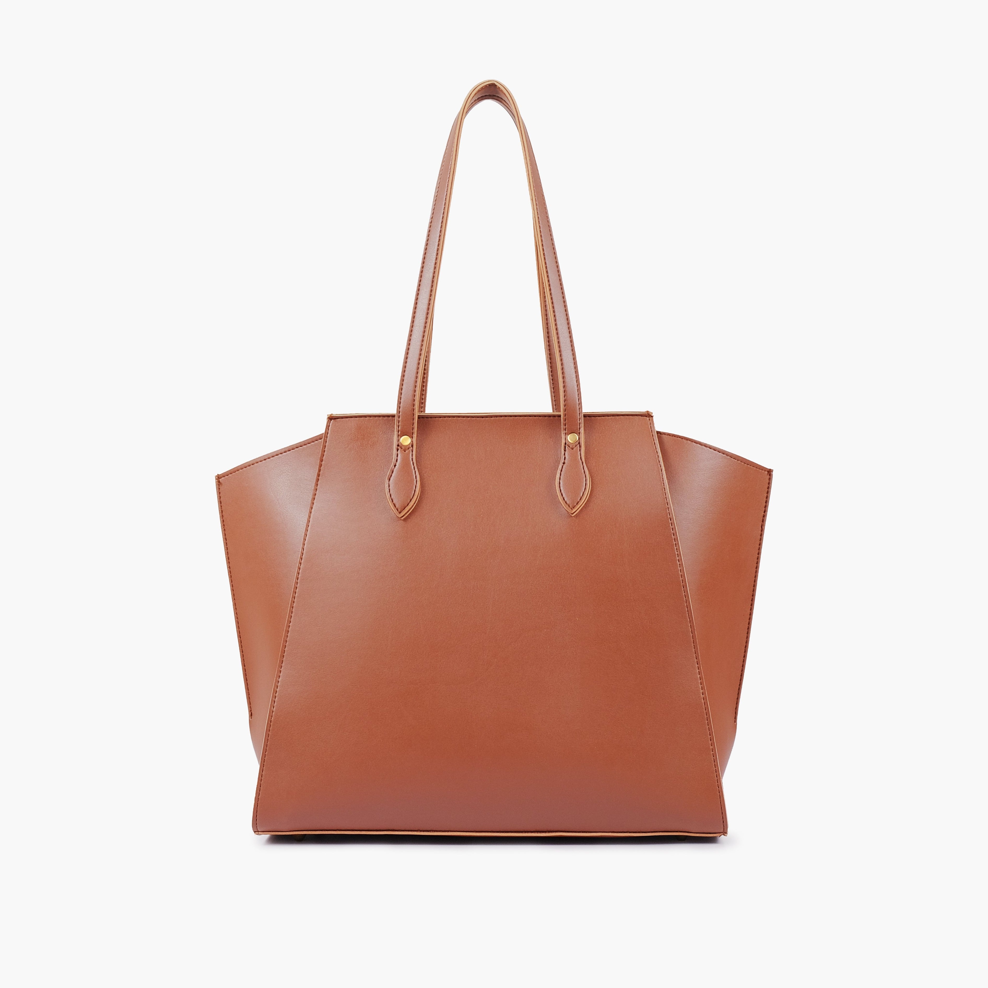 Brown classic tote bag