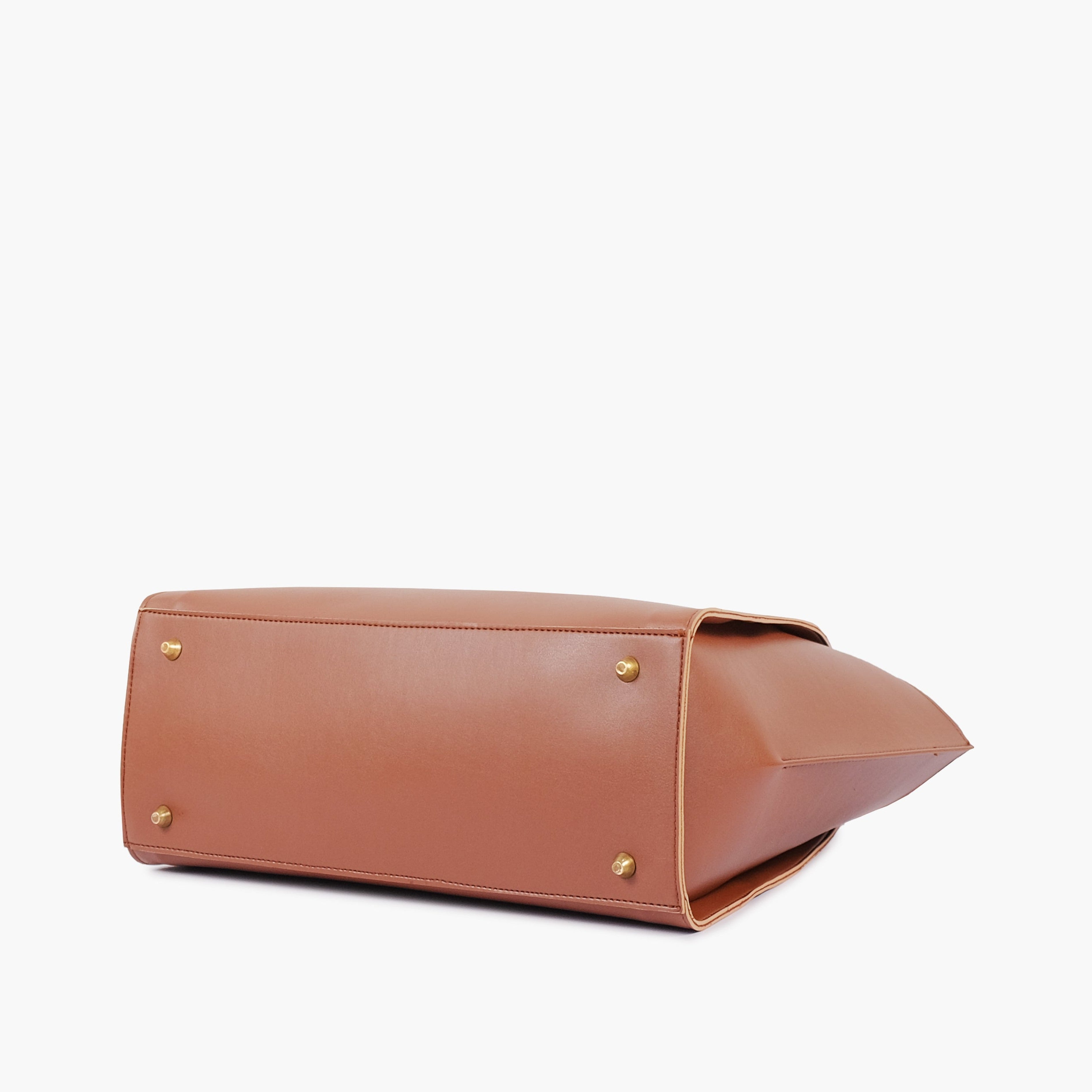 Brown classic tote bag