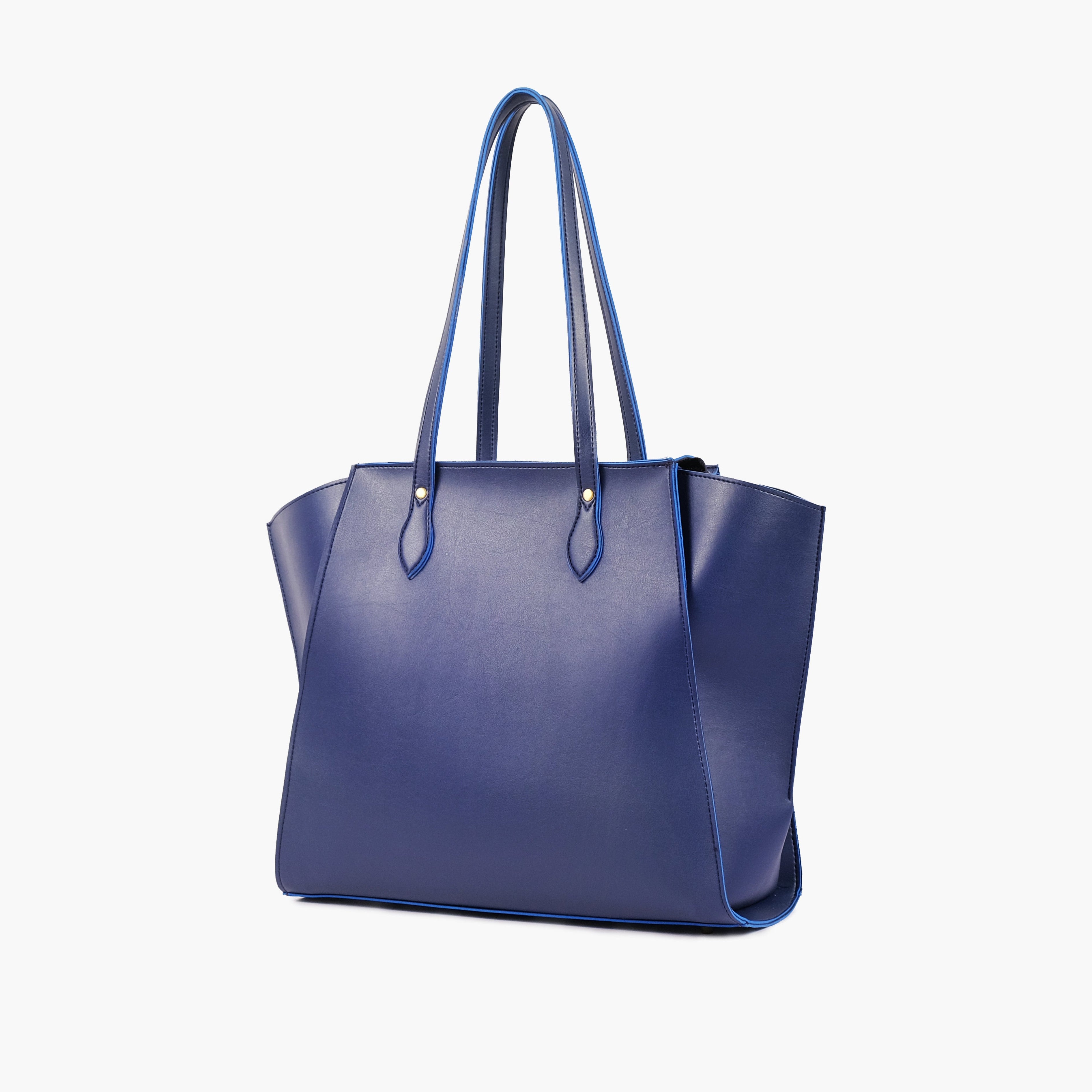 Blue classic tote bag