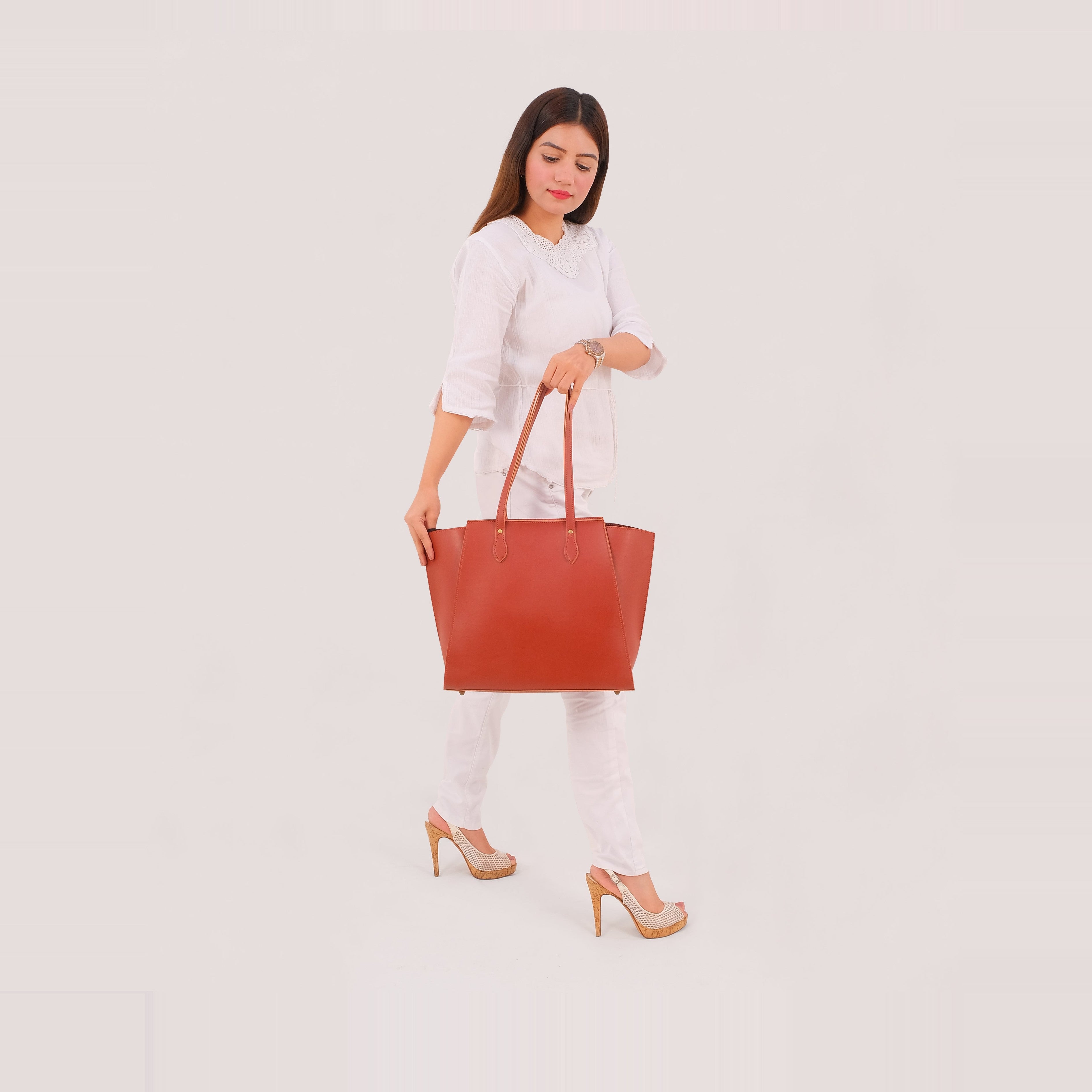 Rust classic tote bag