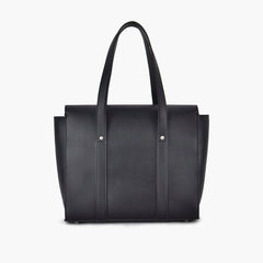 Black carry-all satchel bag