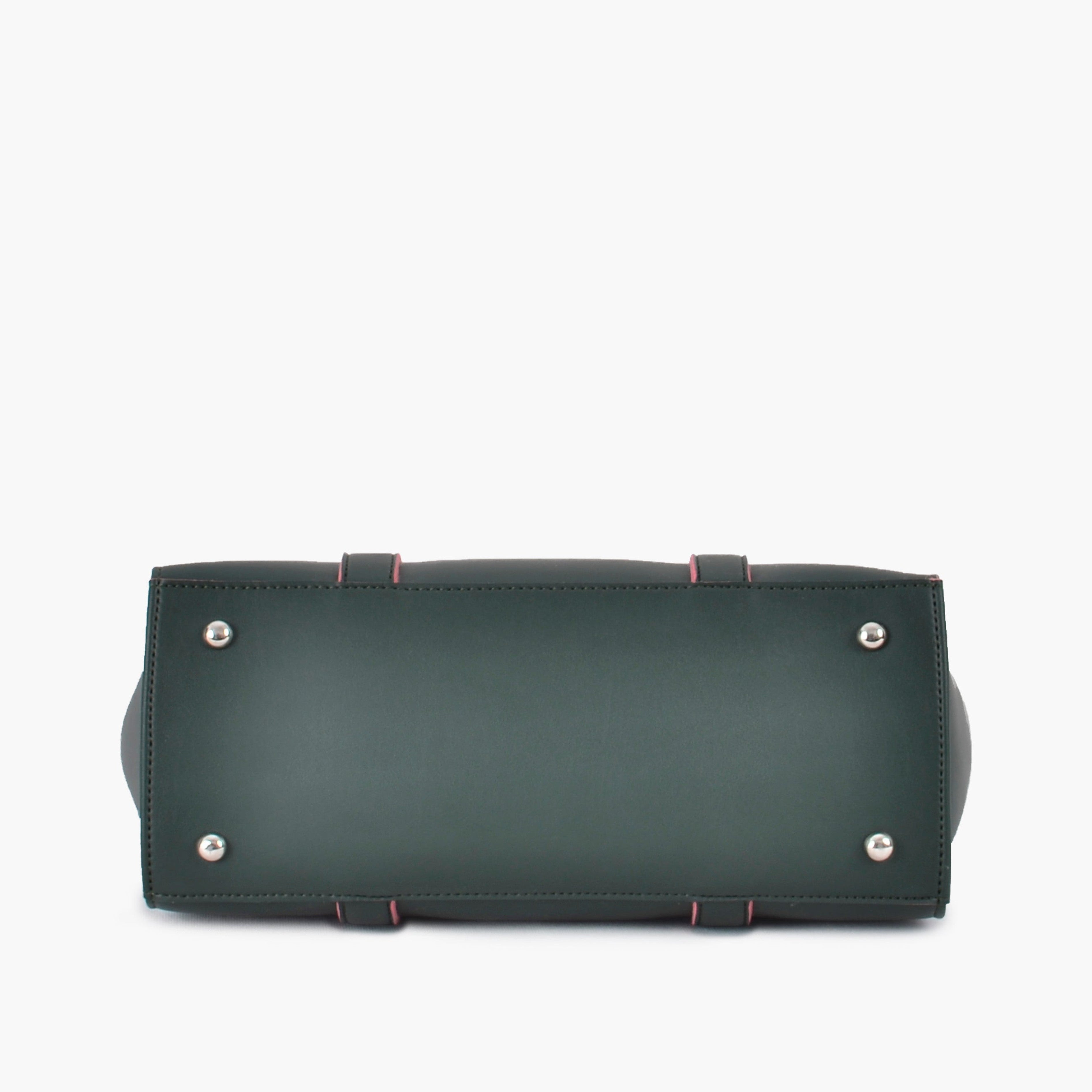 Army green carry-all satchel bag