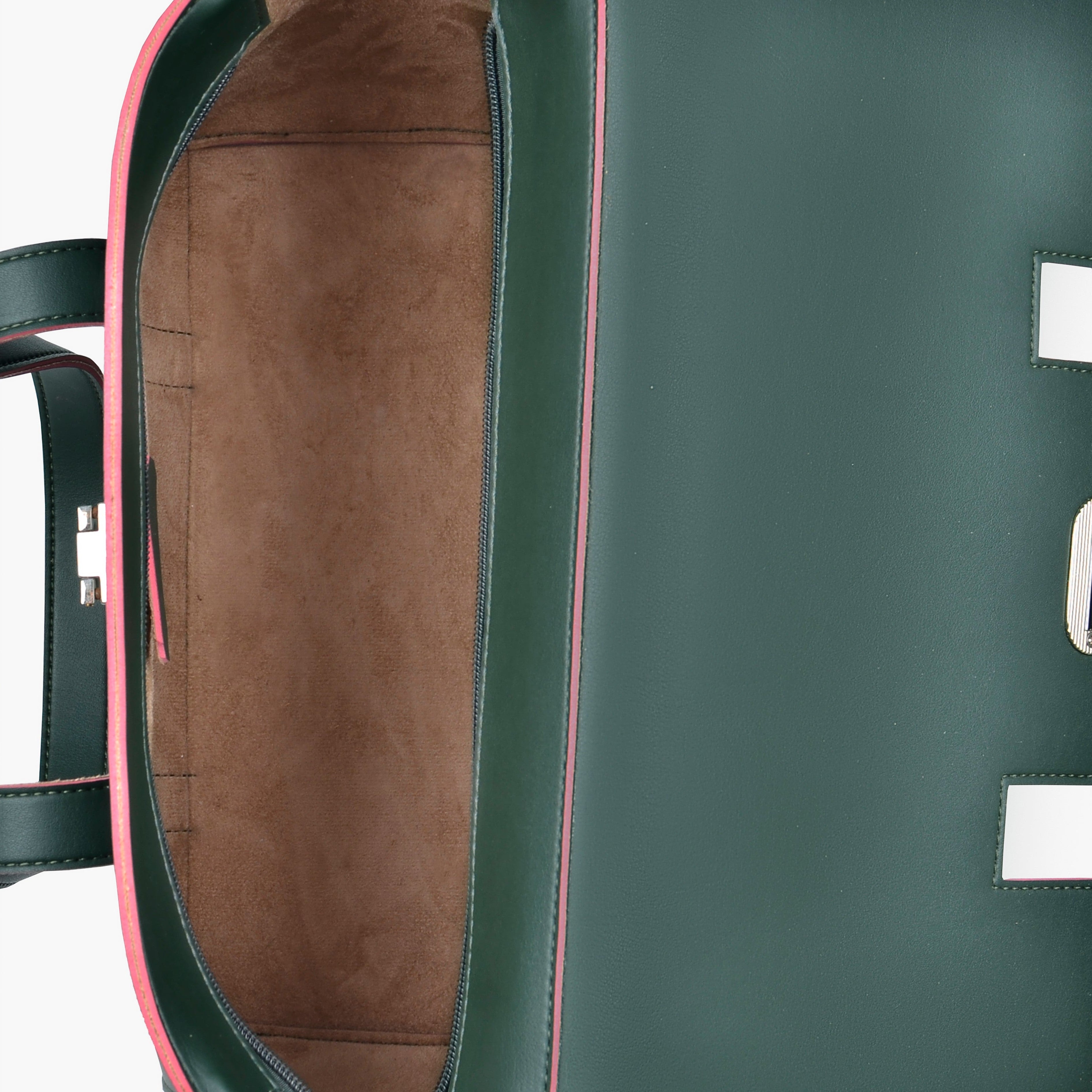 Army green carry-all satchel bag