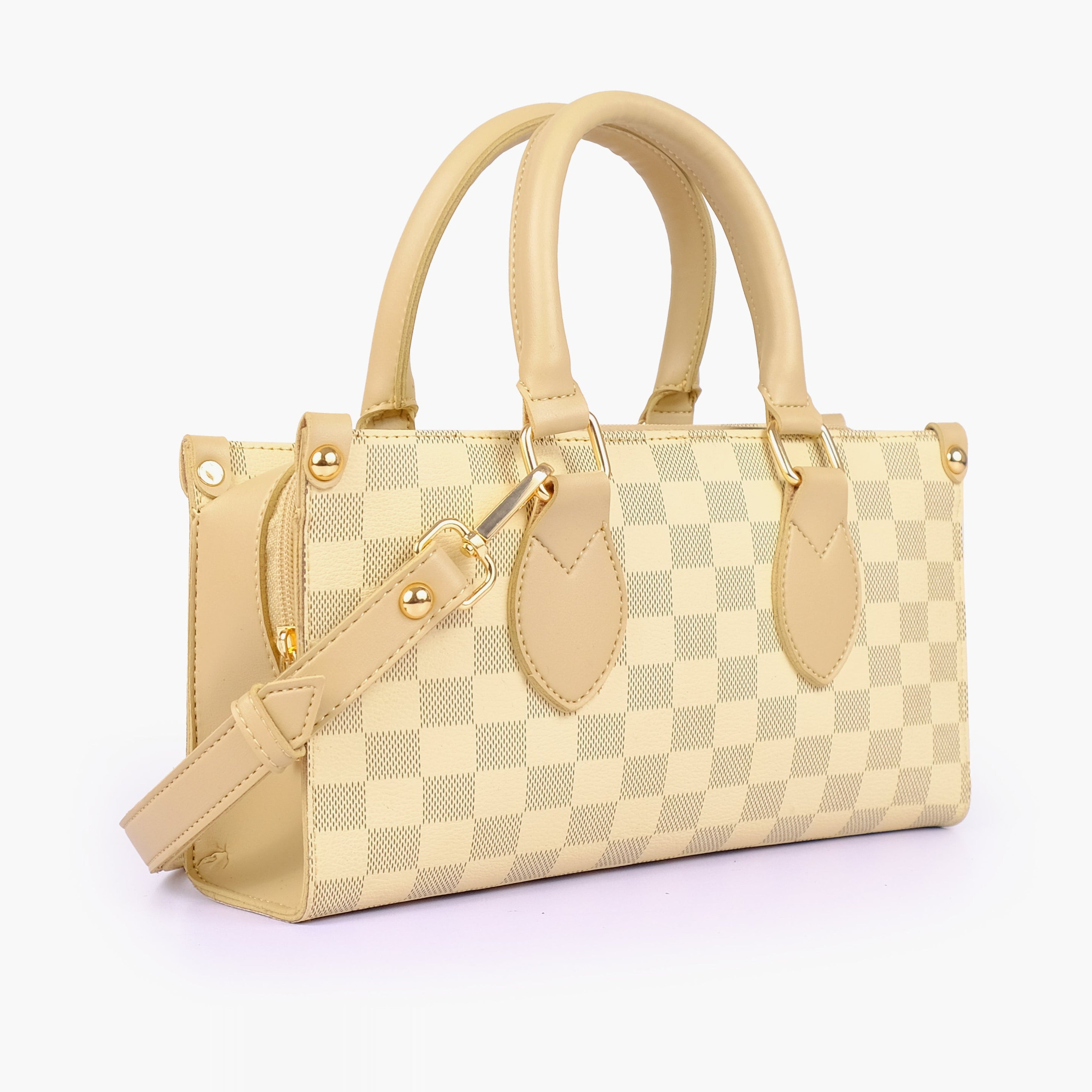 Off-white checkered on-the-go mini bag