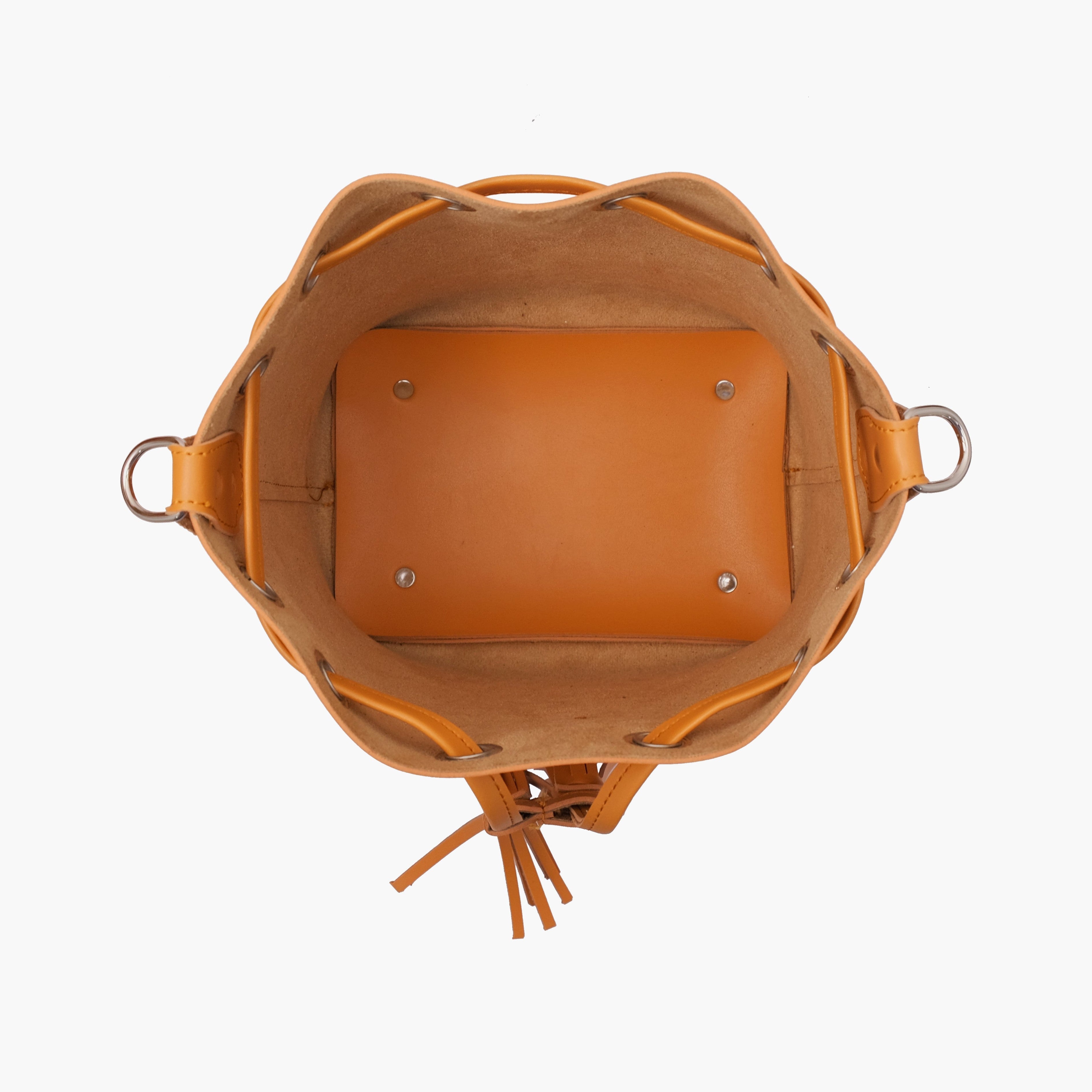 Mustard bucket bag