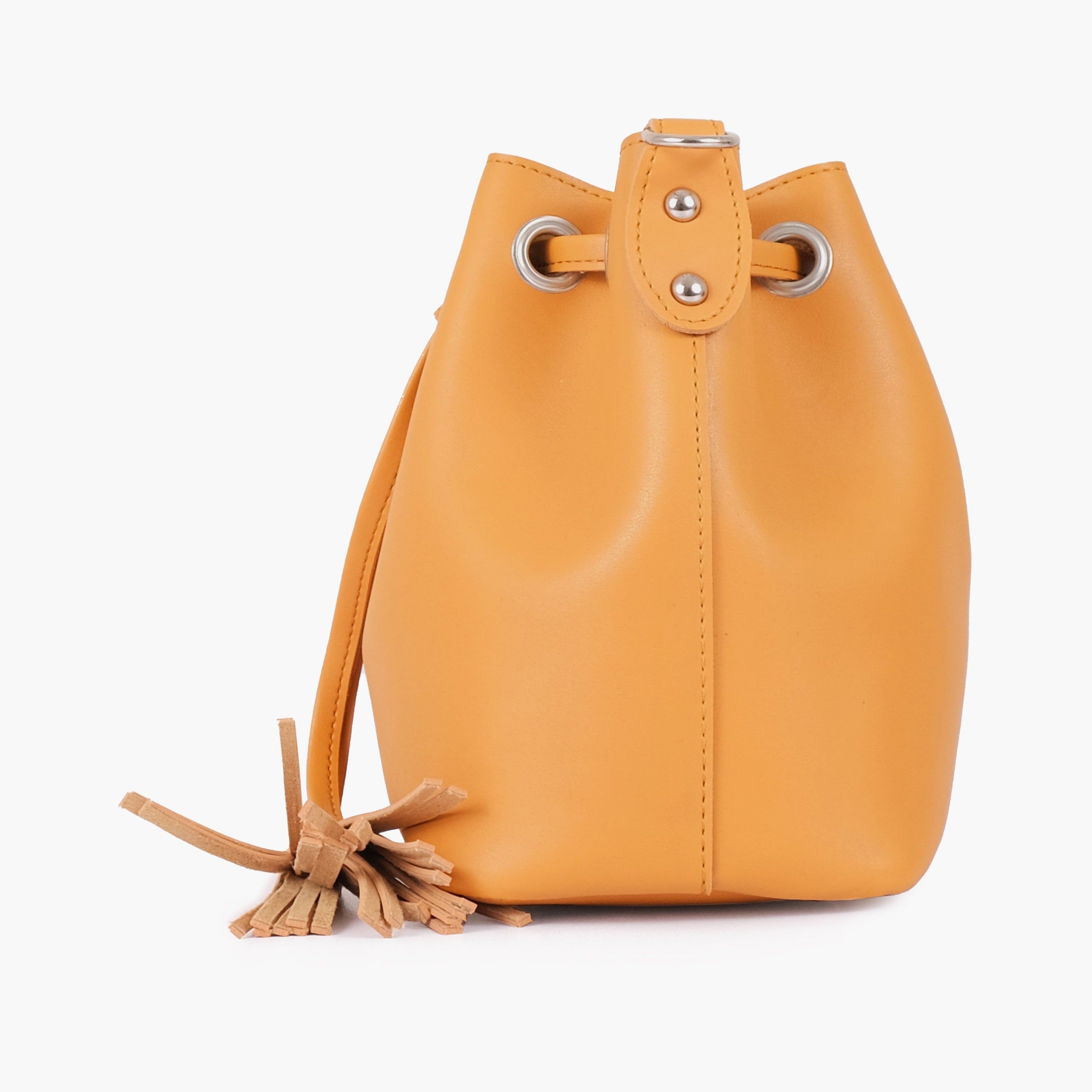Mustard bucket bag
