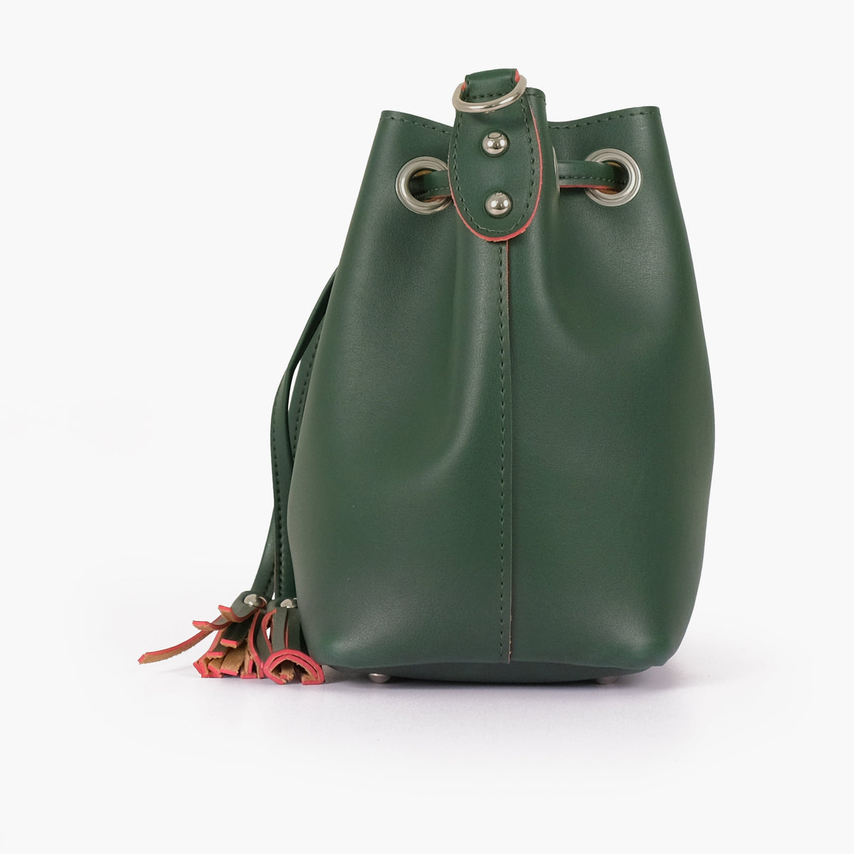 Army green bucket bag