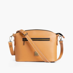 Mustard dome cross-body bag