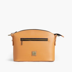 Mustard dome cross-body bag
