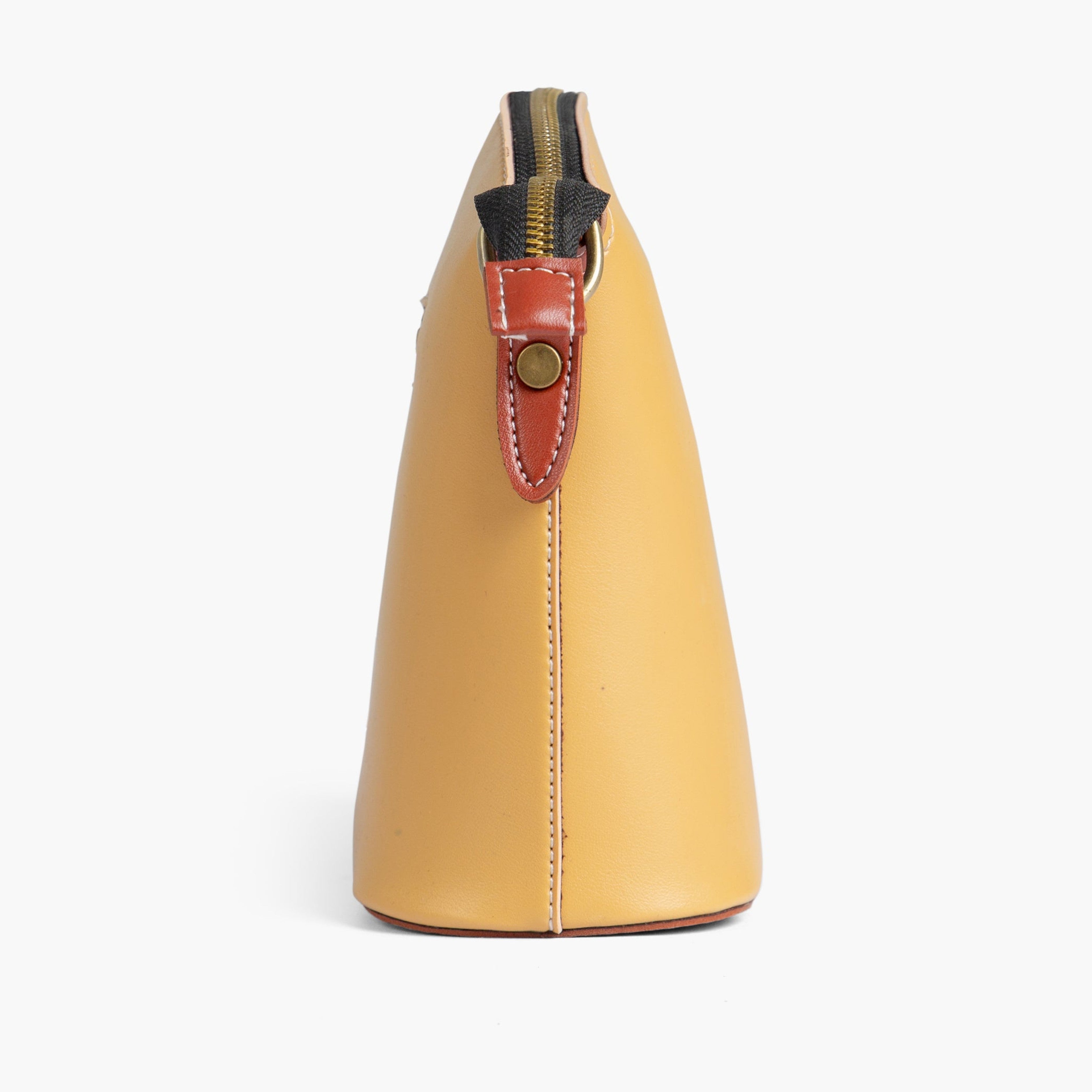 Yellow dome cross-body bag
