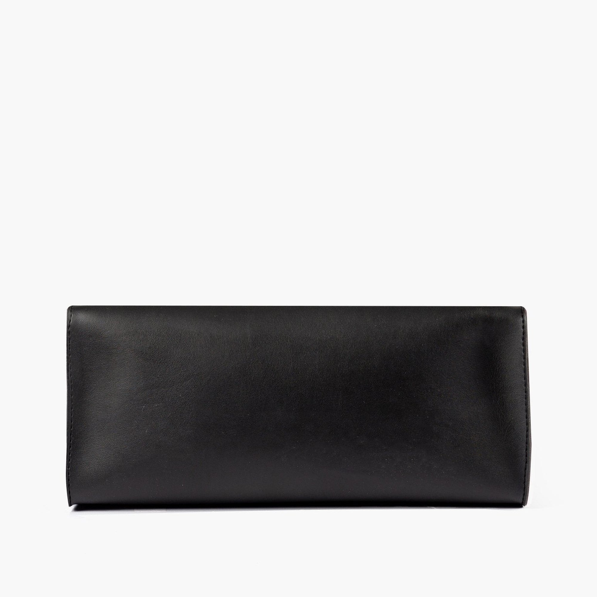 Black with burgundy multi compartment satchel bag