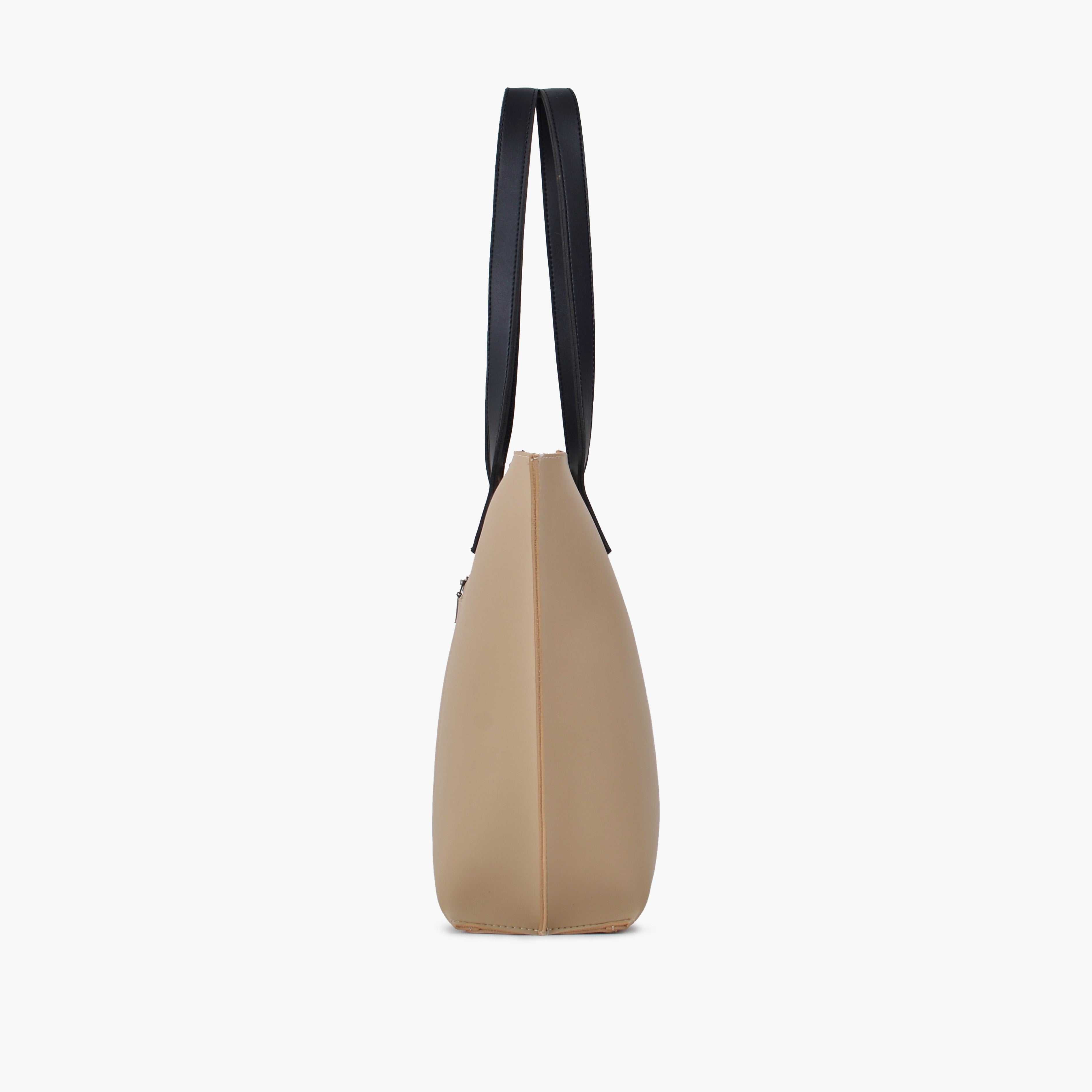 Off-white long handle tote bag