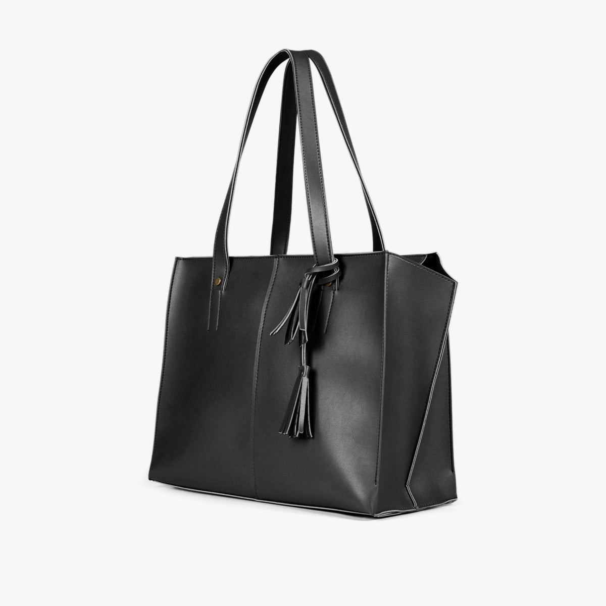 Black over the shoulder tote bag