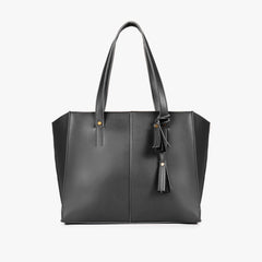 Black over the shoulder tote bag
