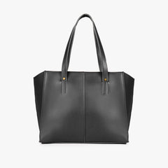 Black over the shoulder tote bag