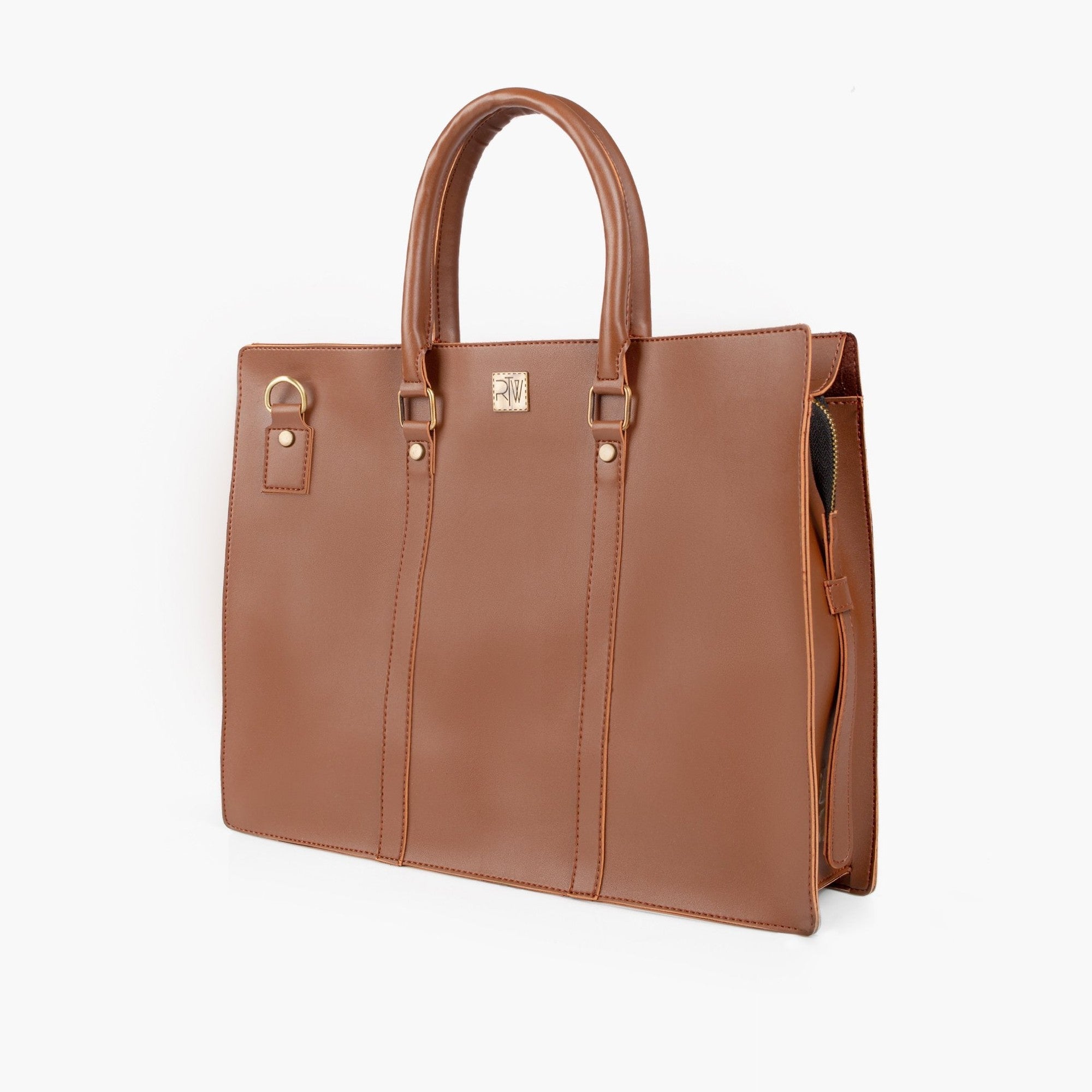 Brown laptop bag