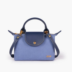 Blue denim mini cross-body bag