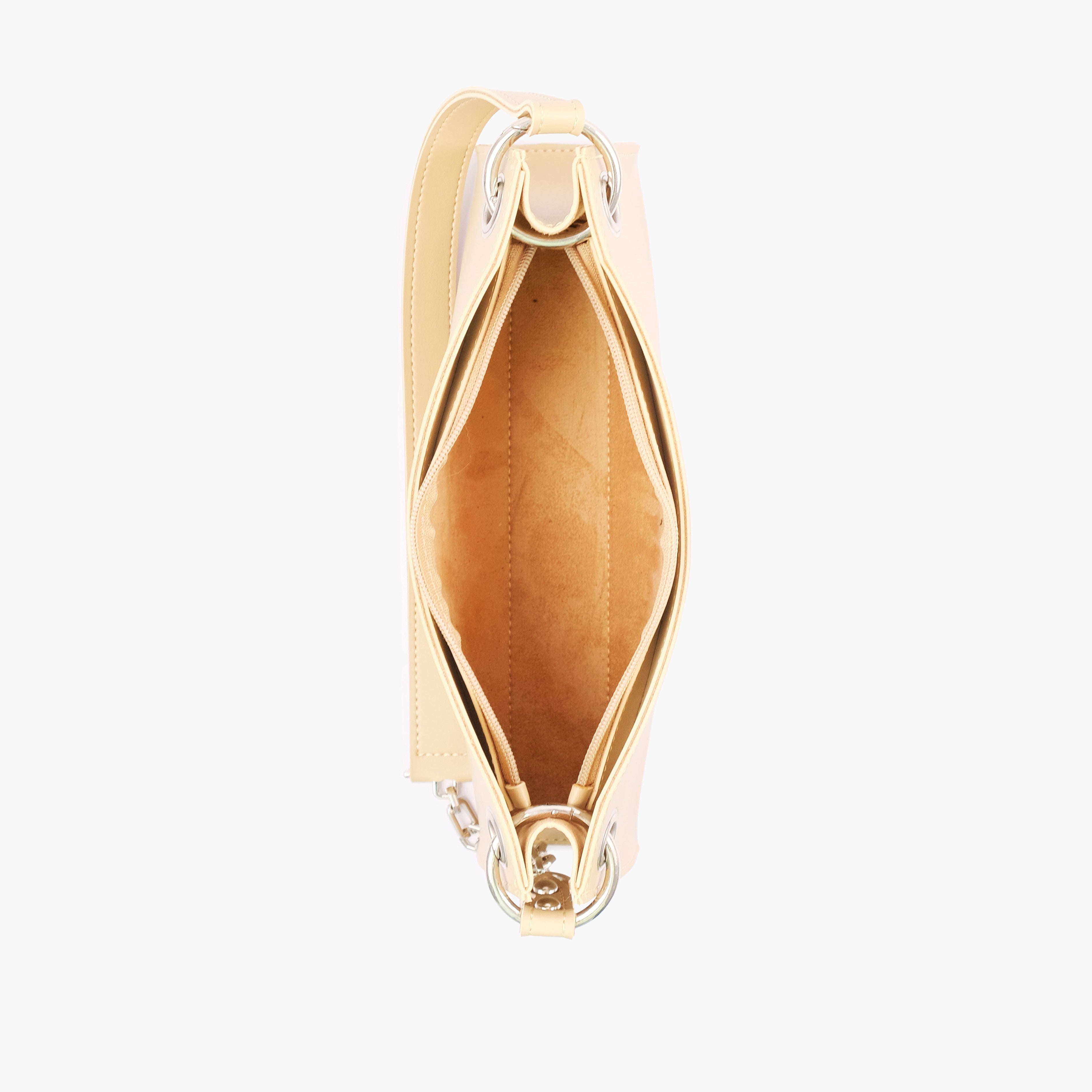 Off-white elongated chain handle purse