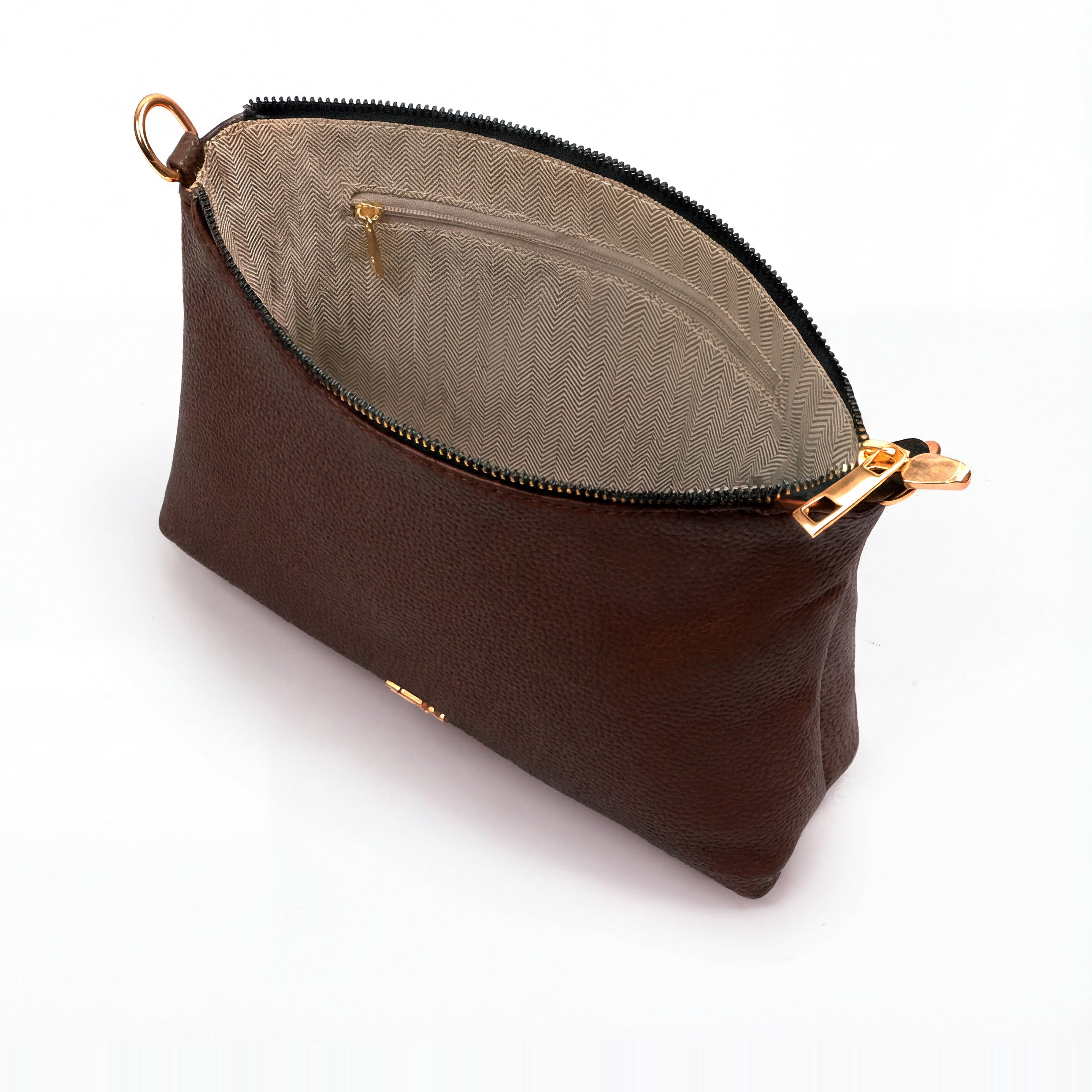 Dark brown everyday cross-body bag