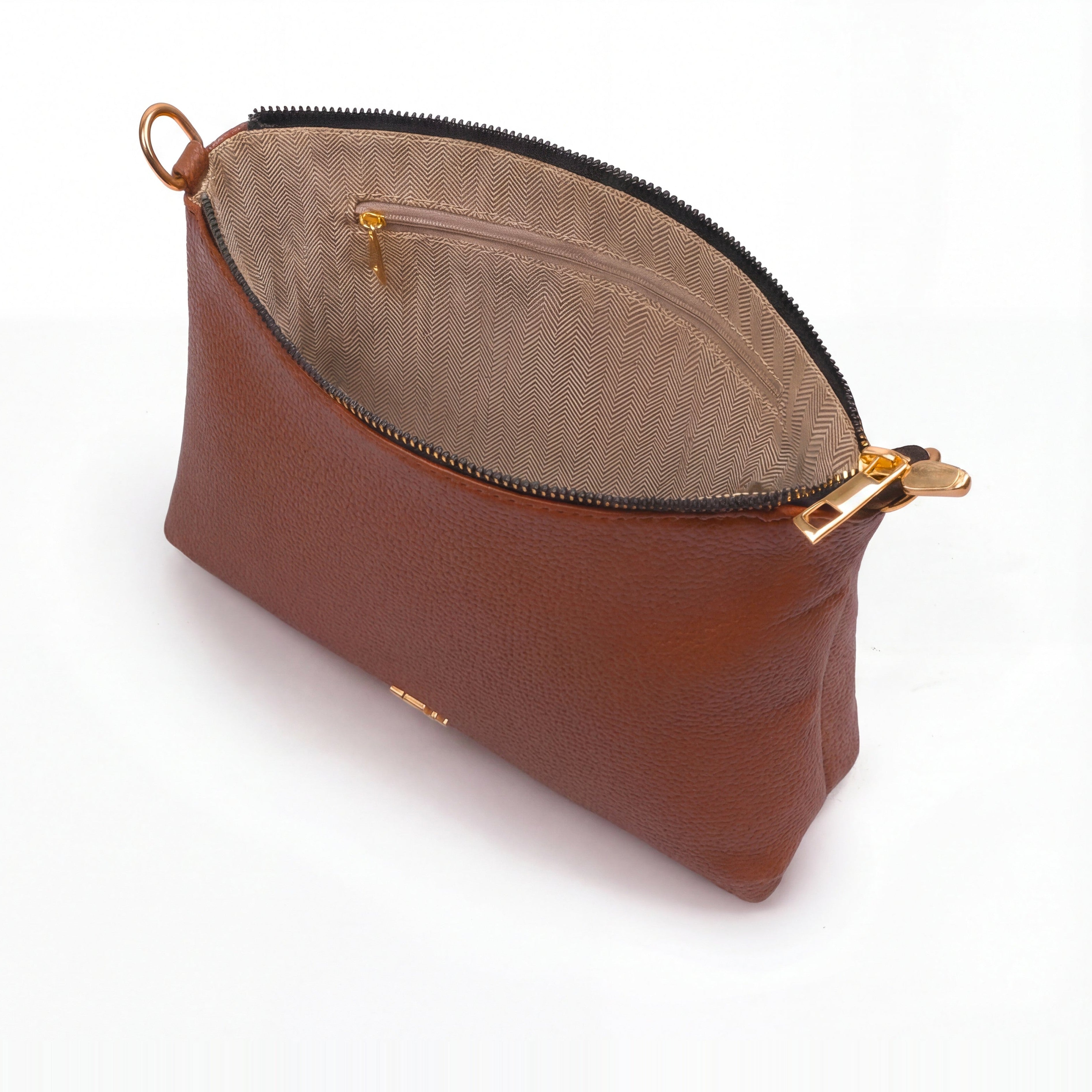 Brown everyday cross-body bag