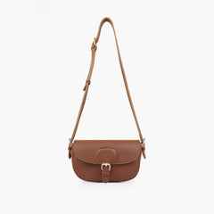 Horse brown east-west shoulder bag