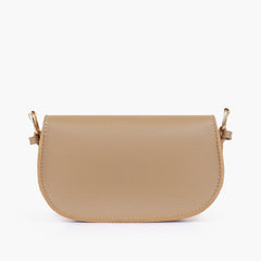 Coffee east-west shoulder bag