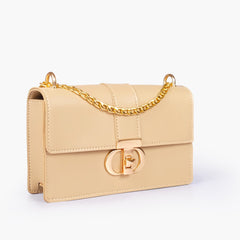 Off-white east-west shoulder bag with half chain