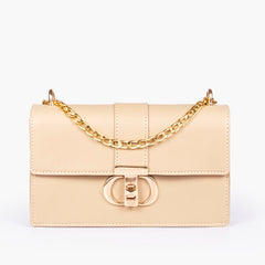 Off-white east-west shoulder bag with half chain