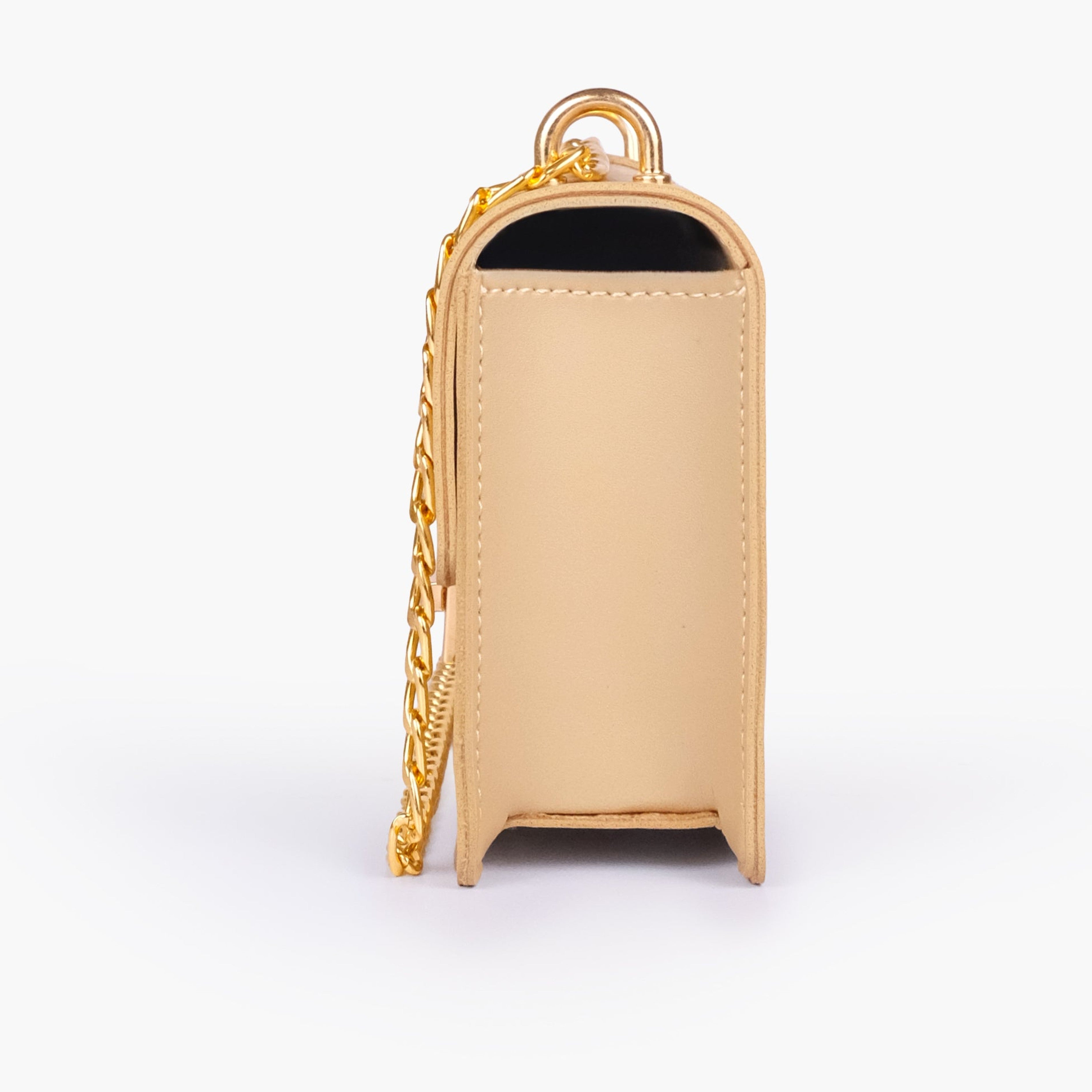 Off-white east-west shoulder bag with half chain