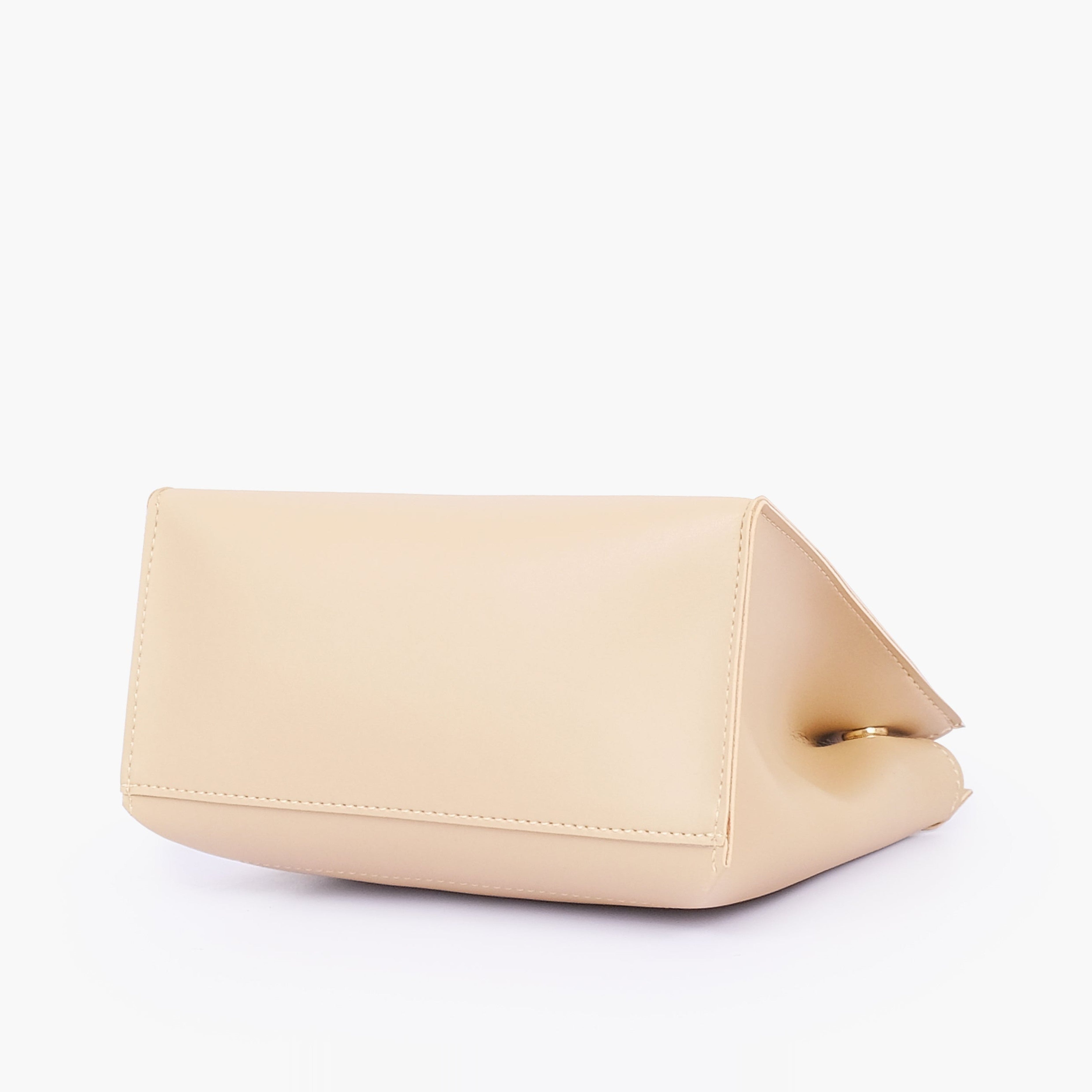 Off-white front lock top-handle mini bag