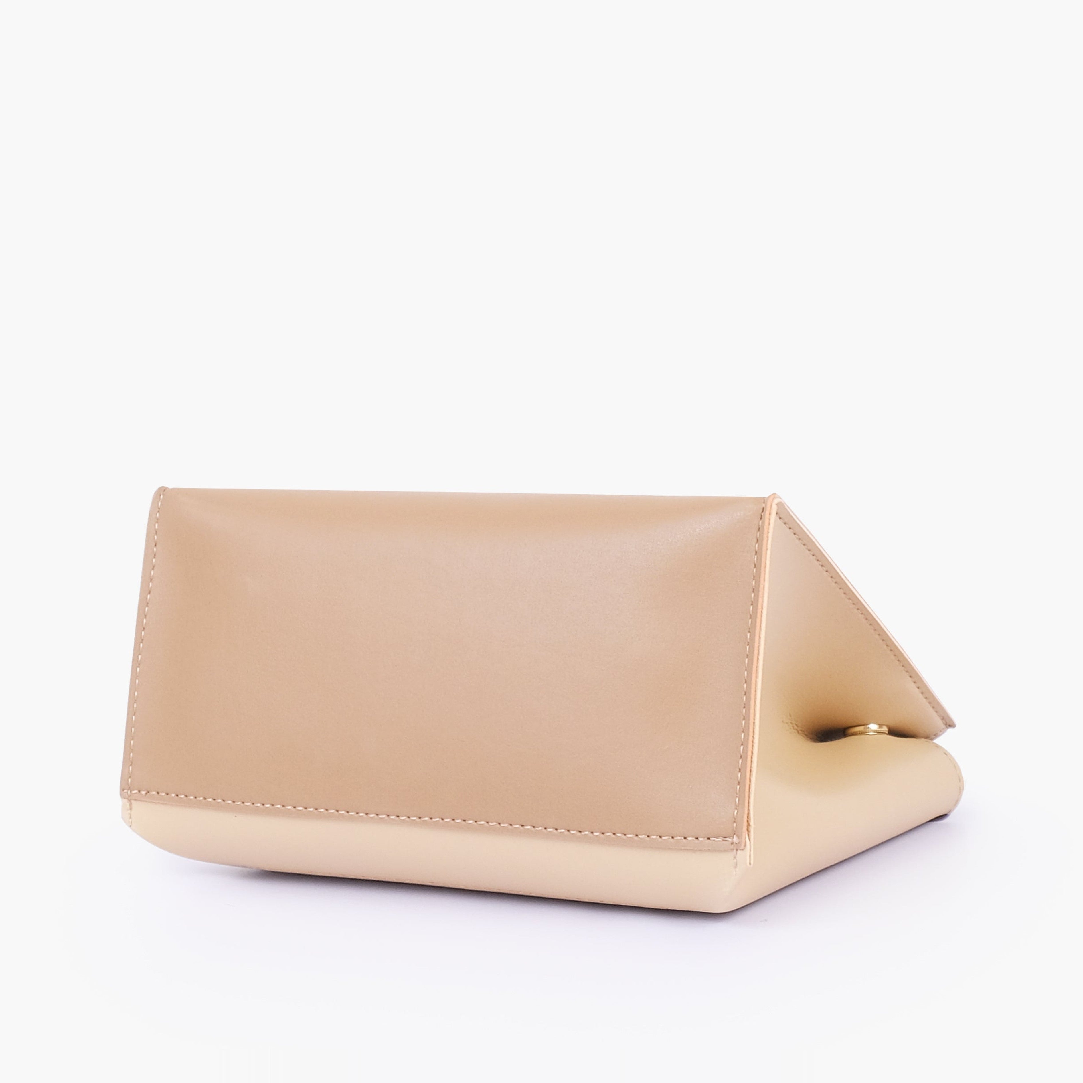 Coffee front lock top-handle mini bag