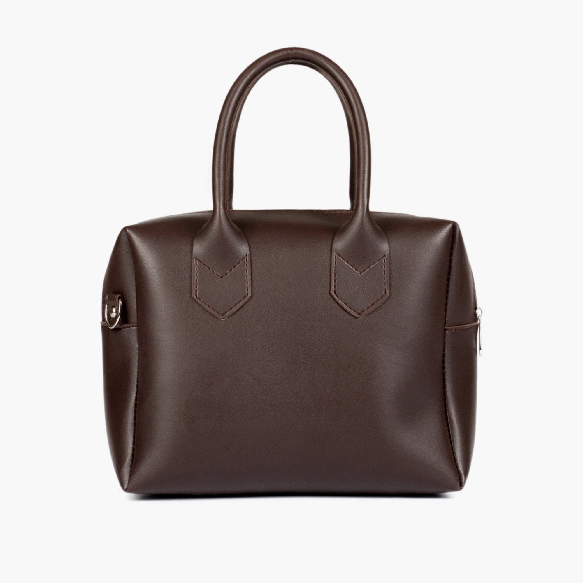 Dark brown mini bowling bag