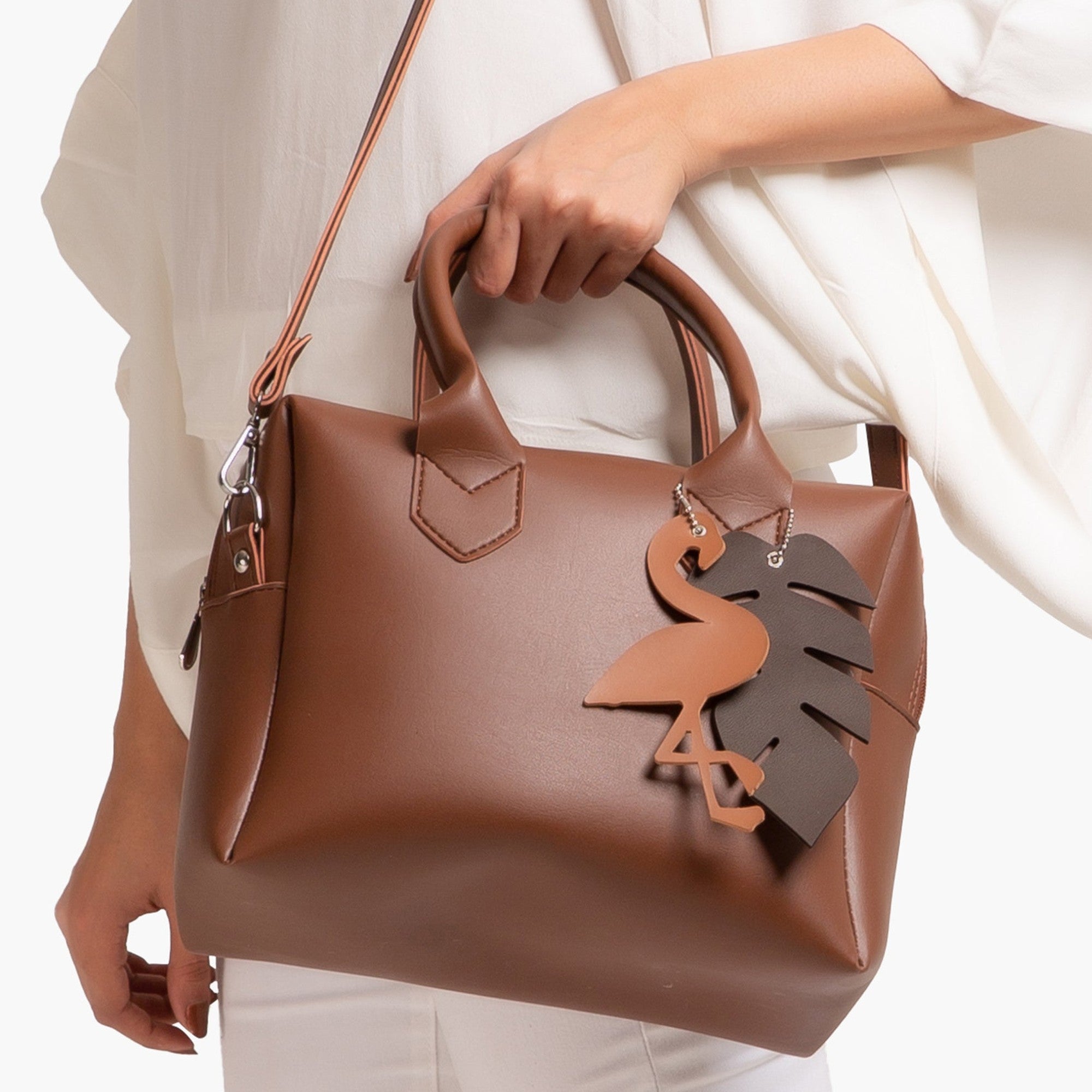 Horse brown mini bowling bag