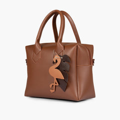 Horse brown mini bowling bag