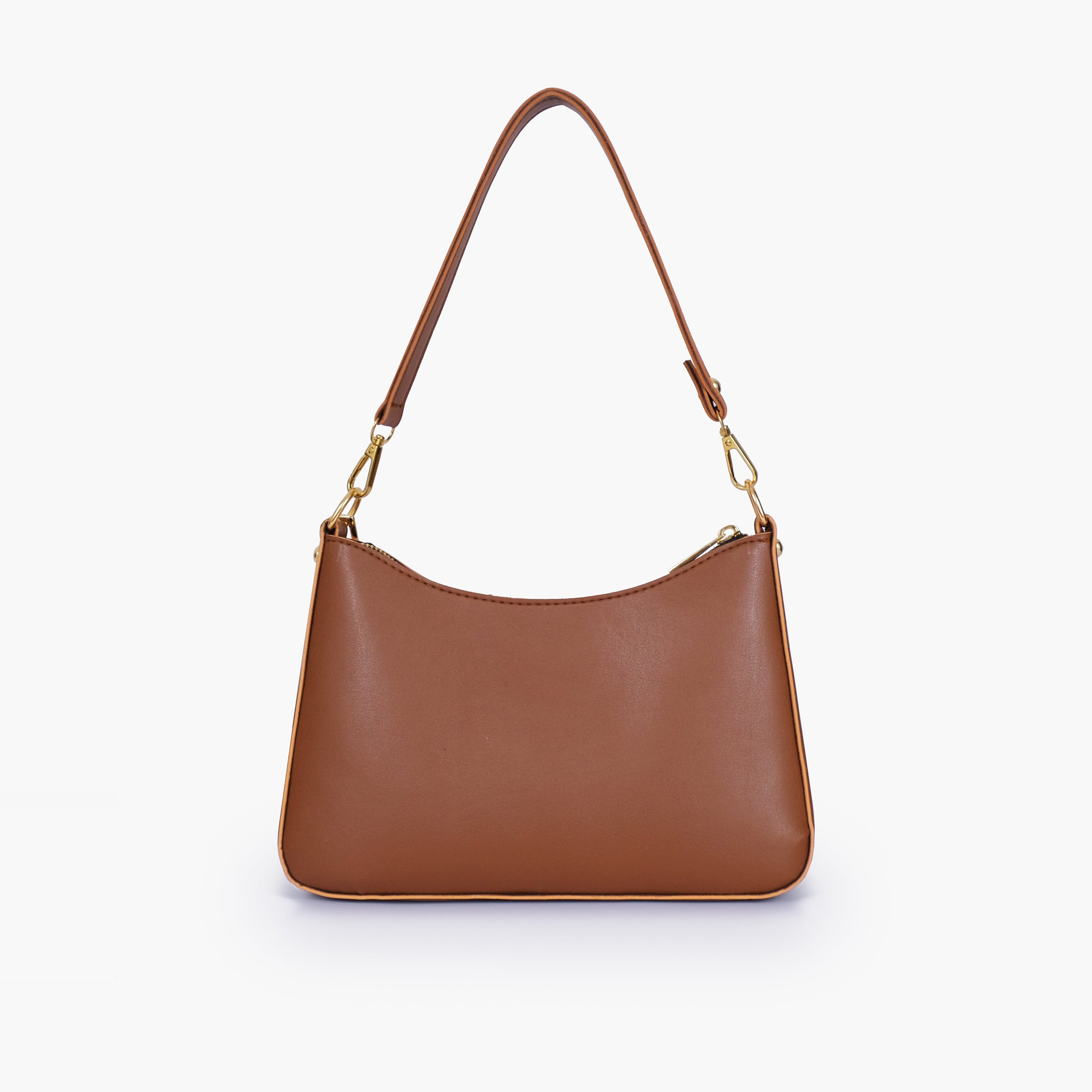 Brown hobo evening bag