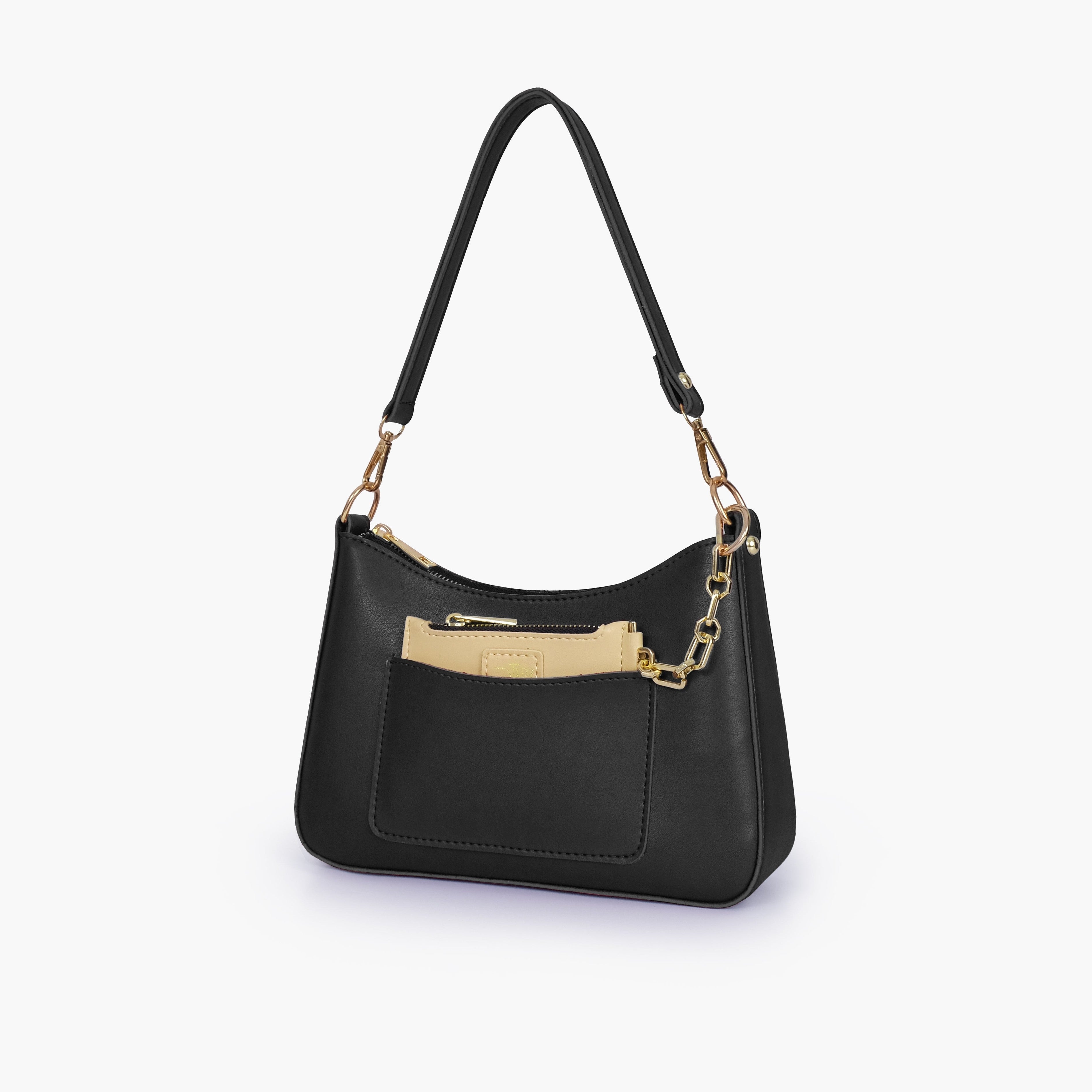 Black hobo evening bag