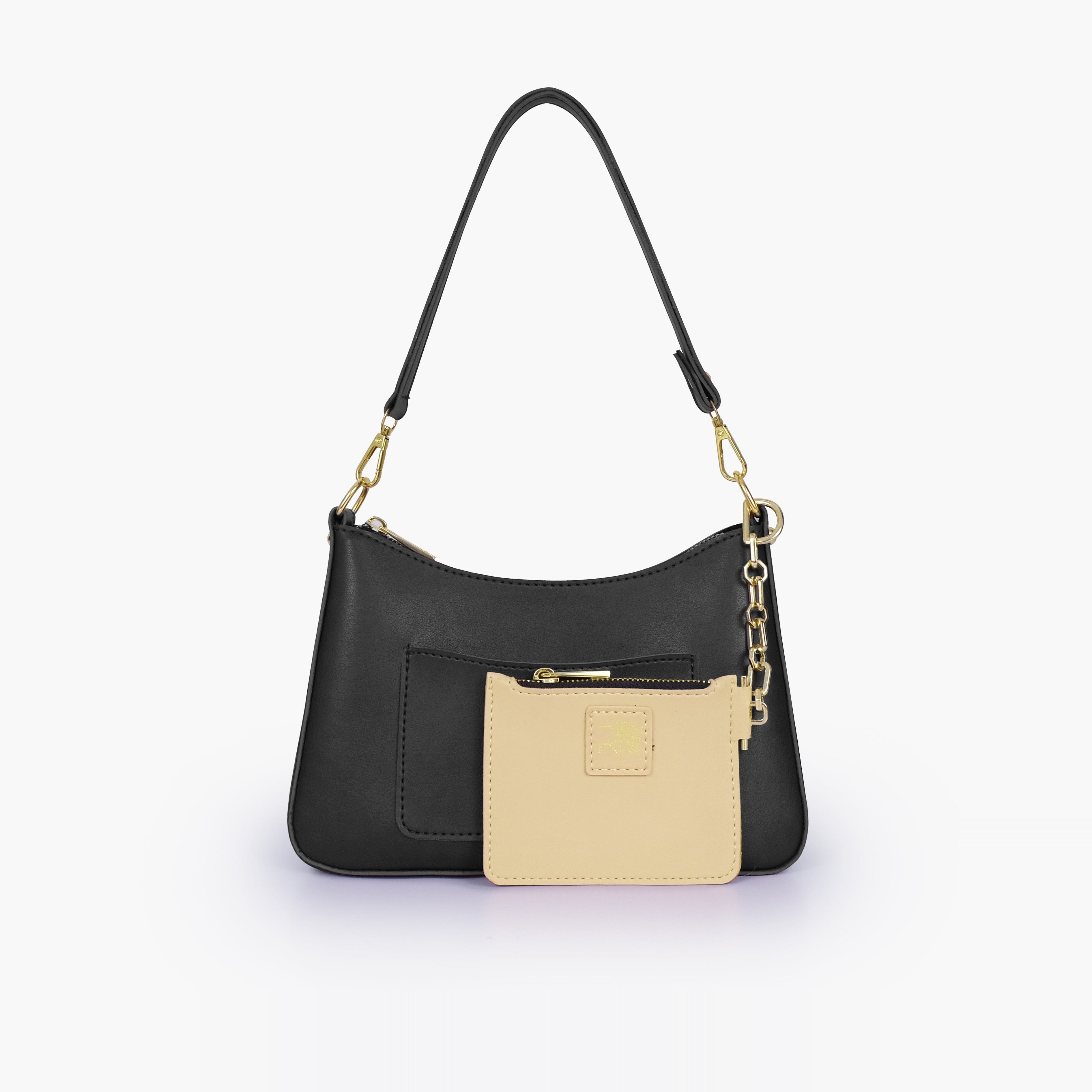 Black hobo evening bag