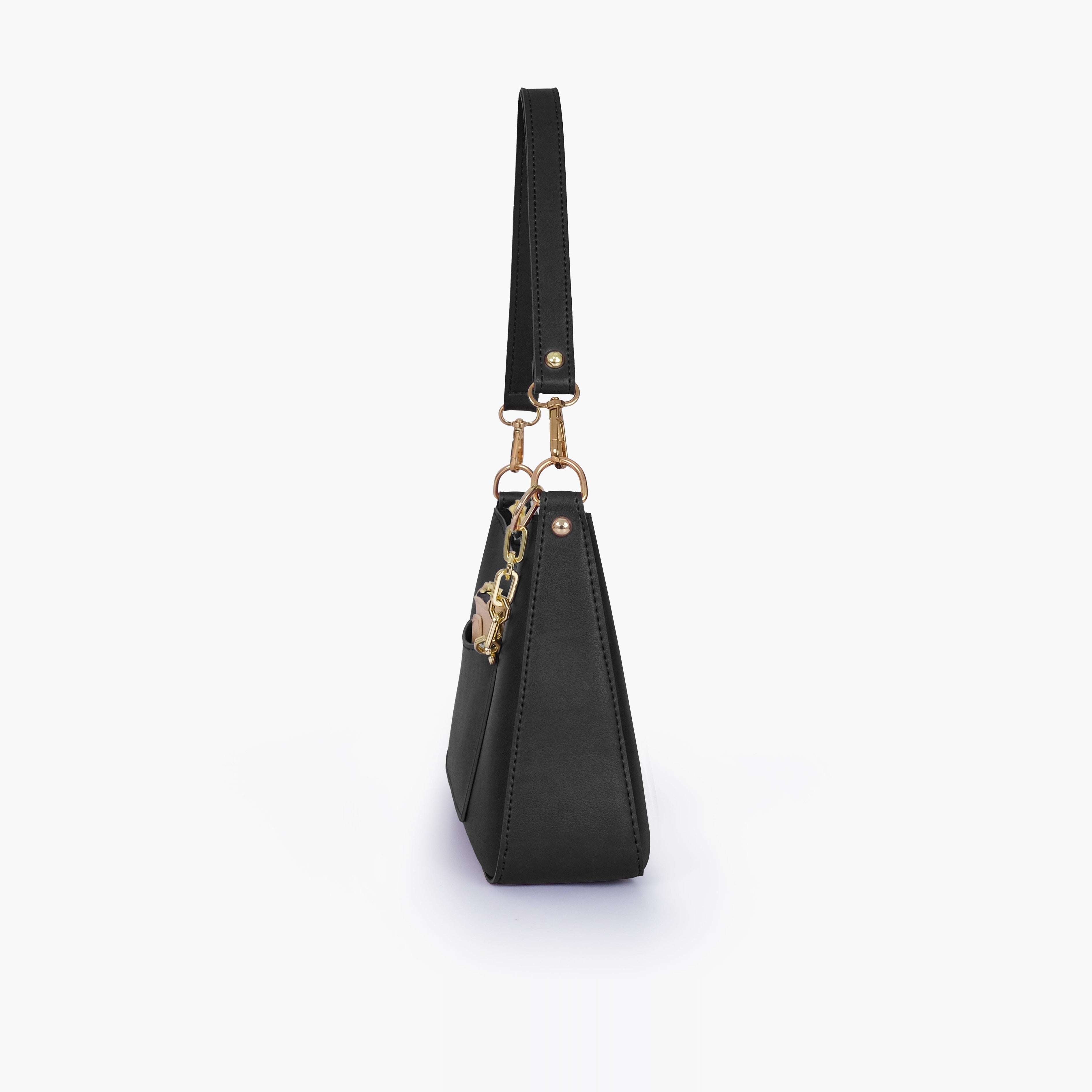 Black hobo evening bag