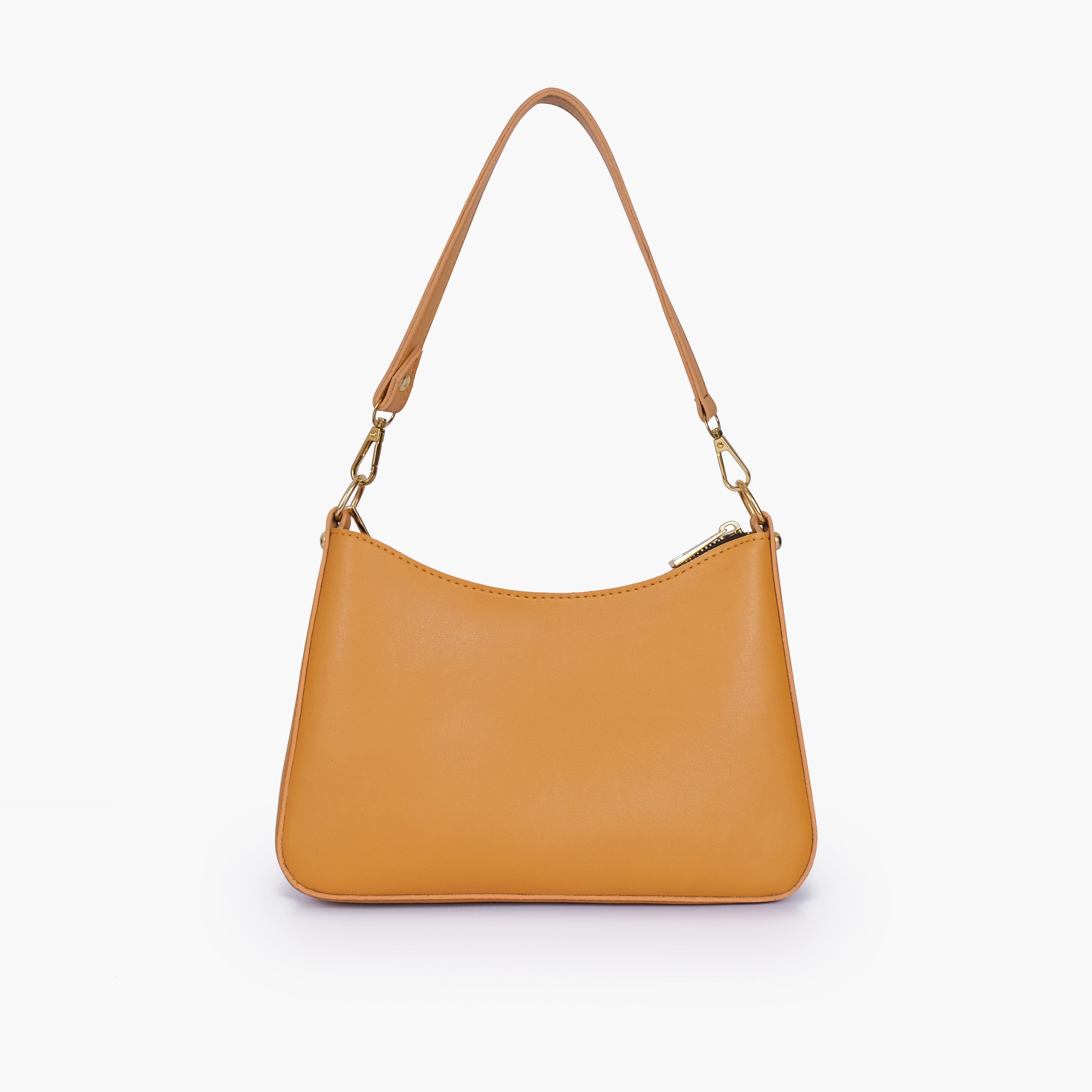 Mustard hobo evening bag