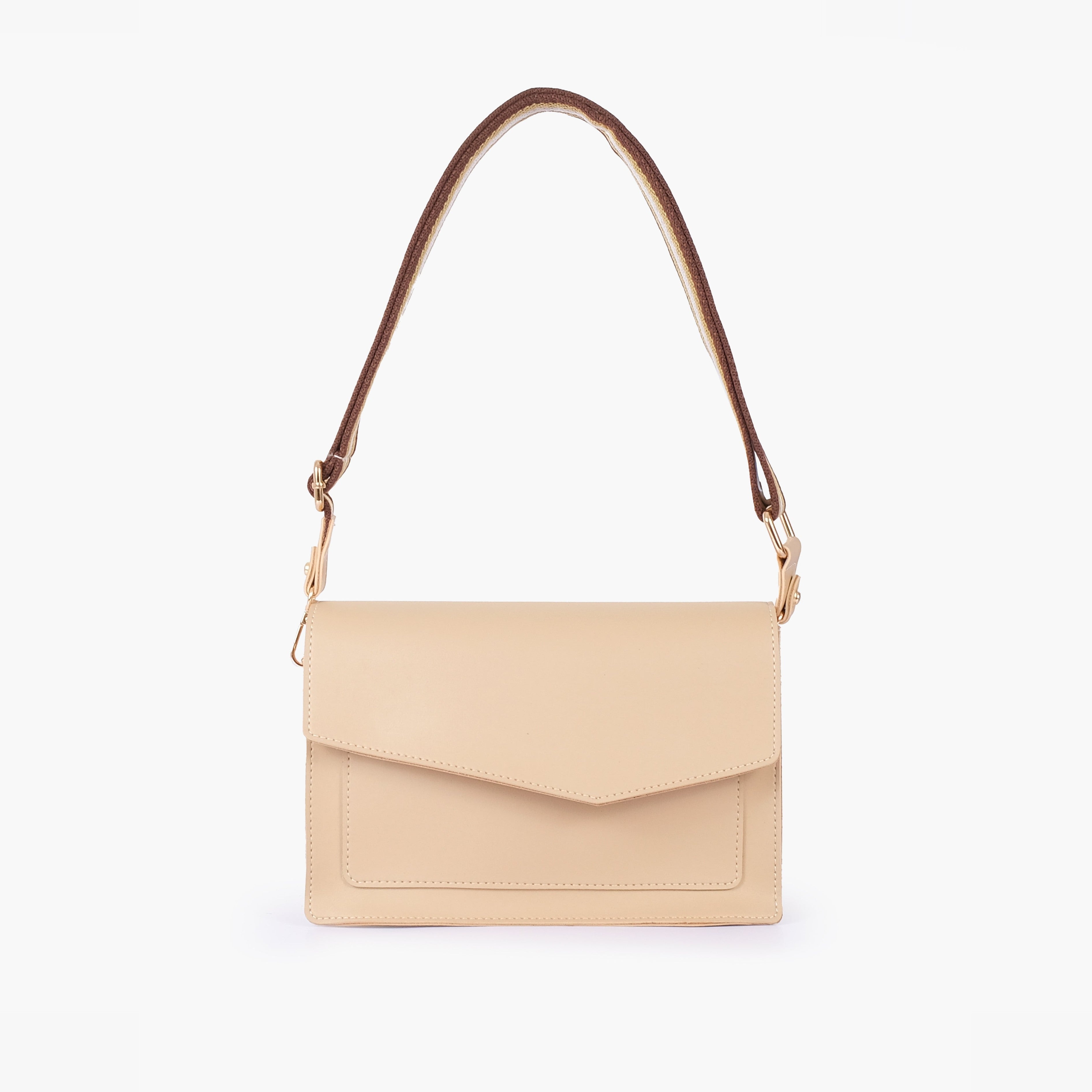 Off-white half flap cross-body bag