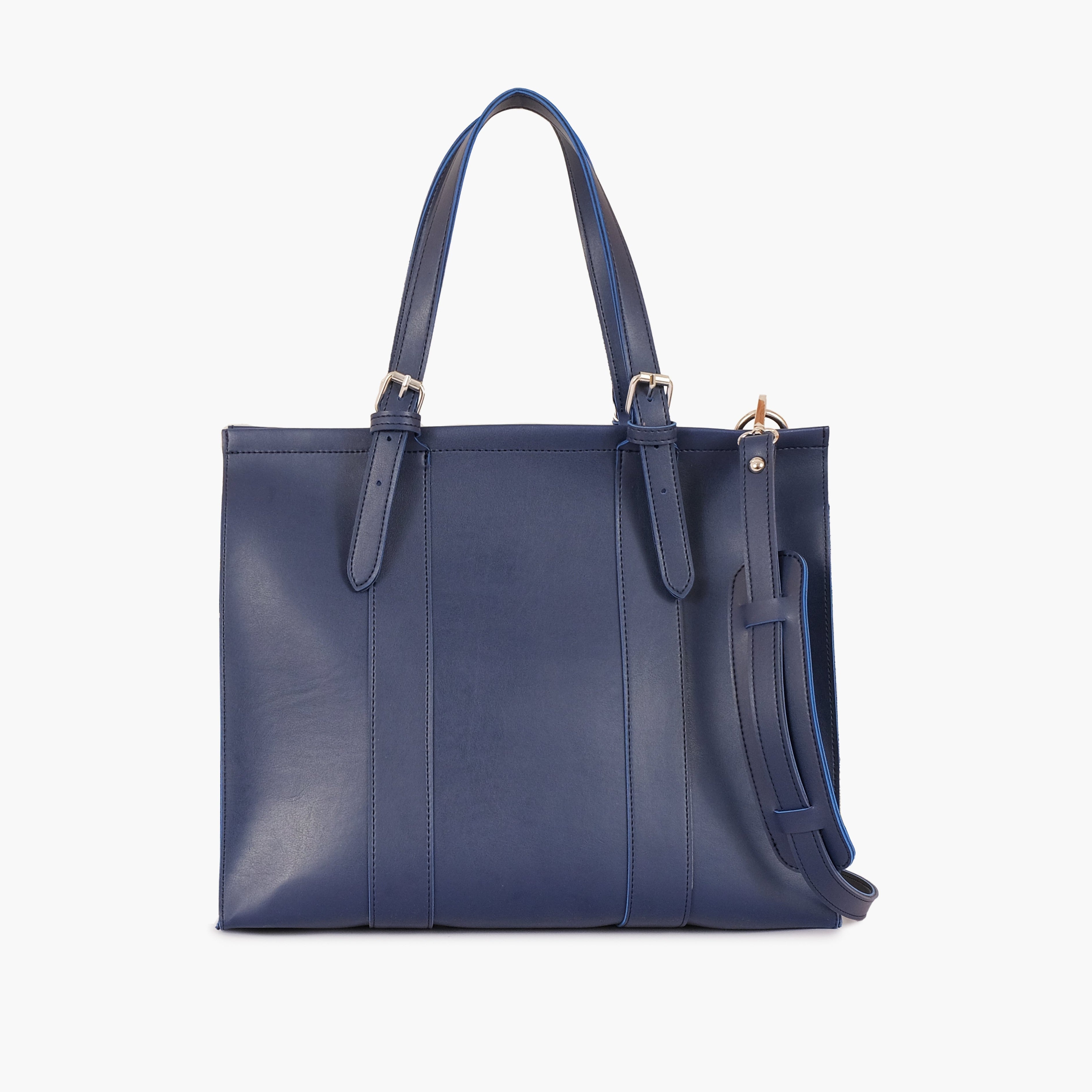 Blue laptop bag with sleeve