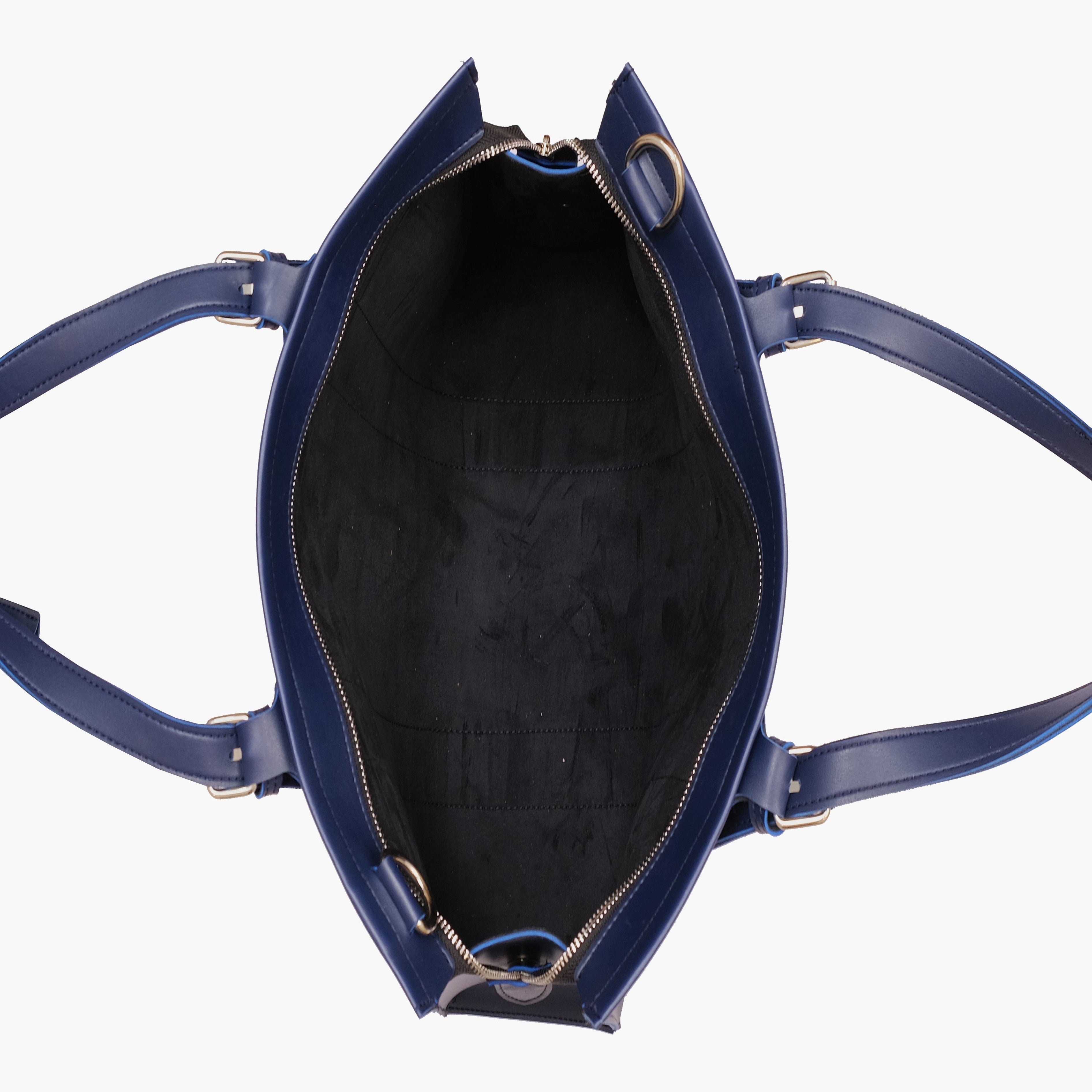 Blue laptop bag with sleeve