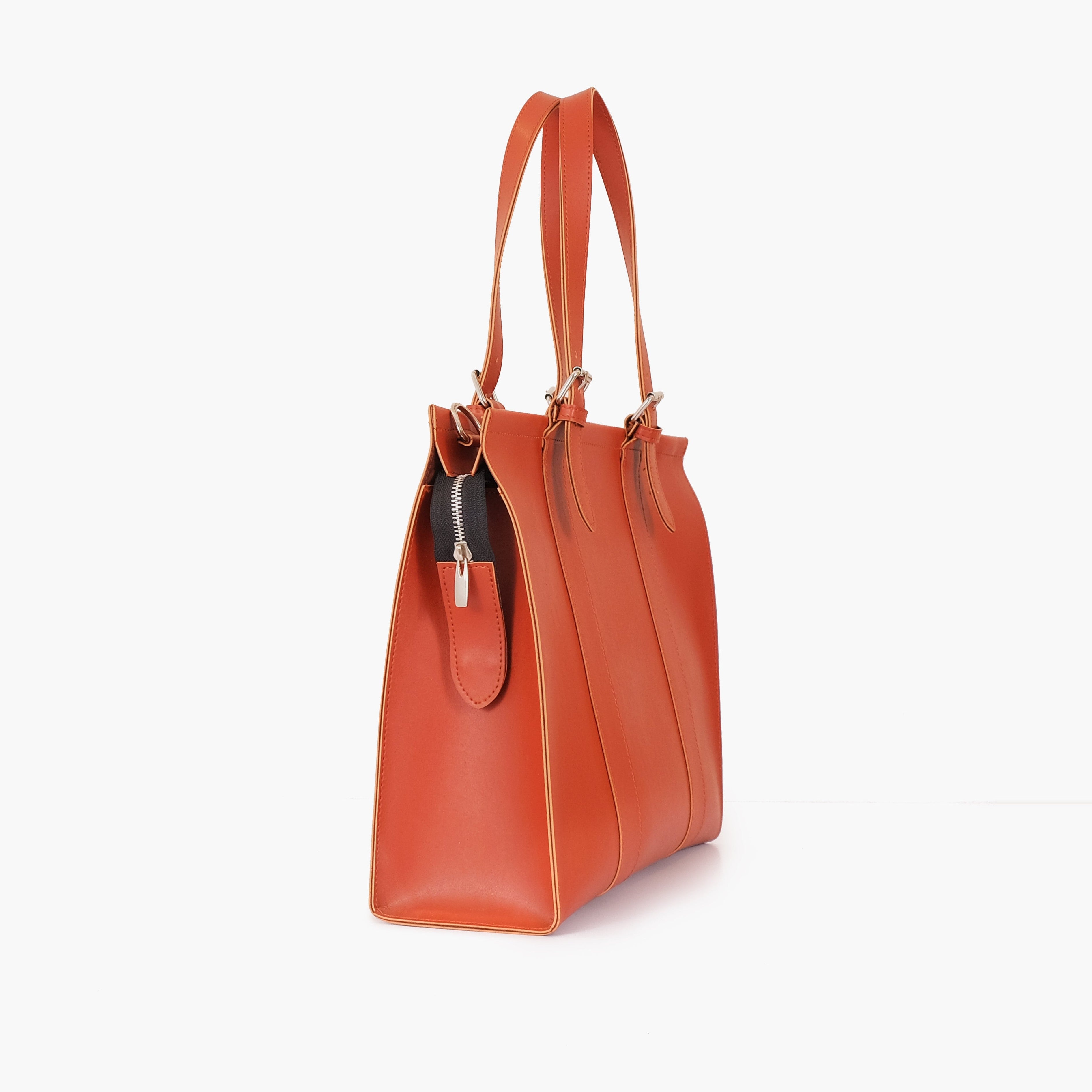 Rust laptop bag with sleeve