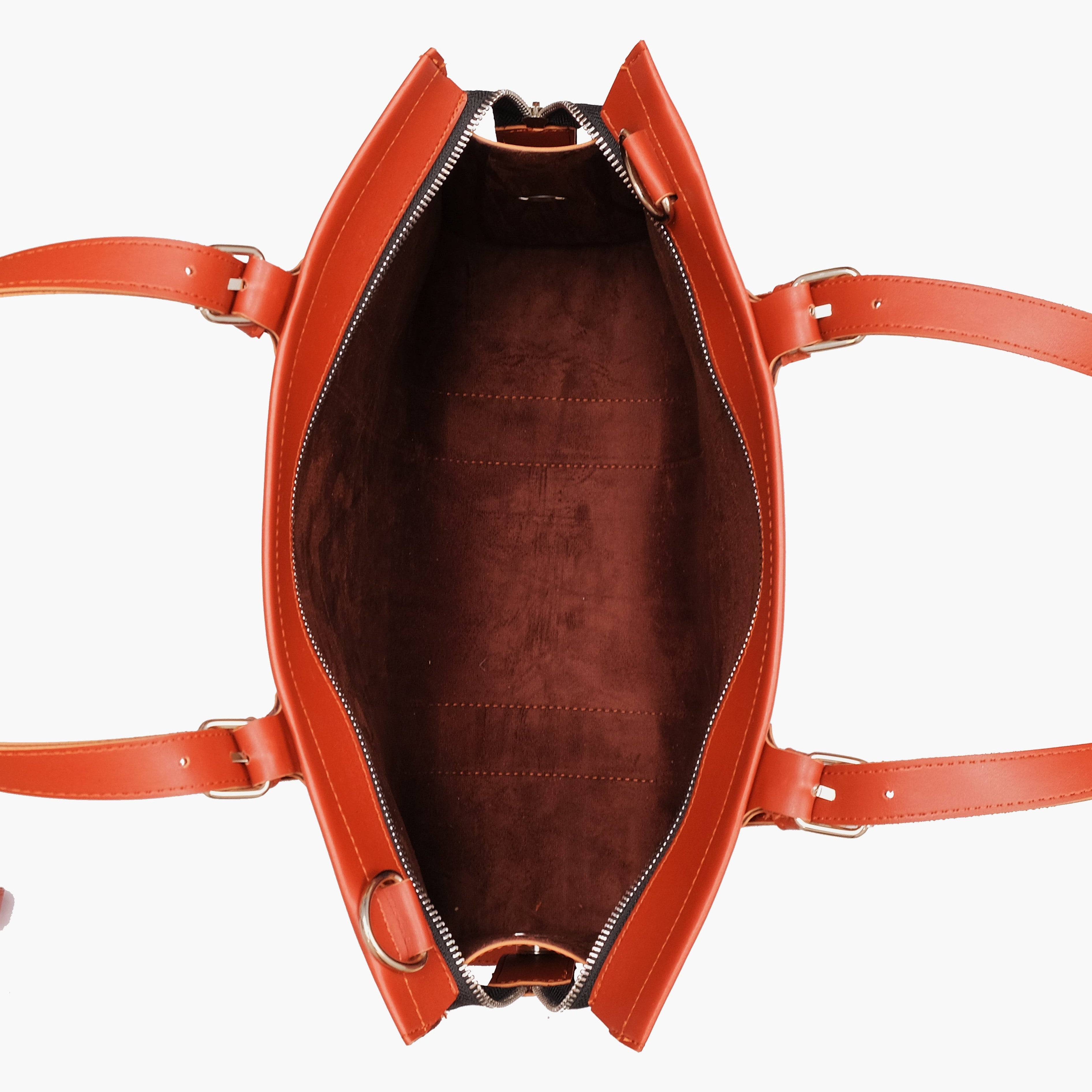 Rust laptop bag with sleeve