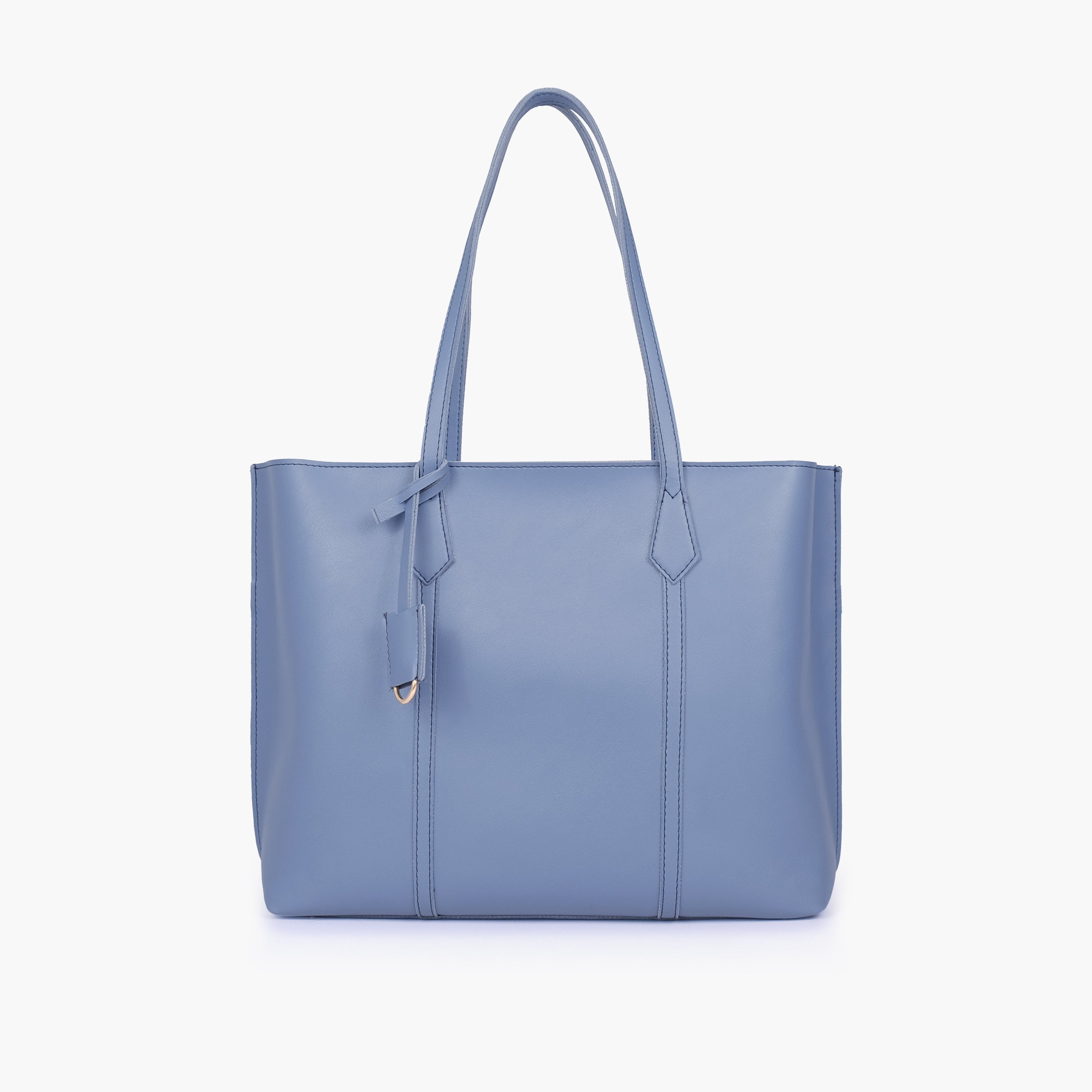 Sky blue luxe everyday tote